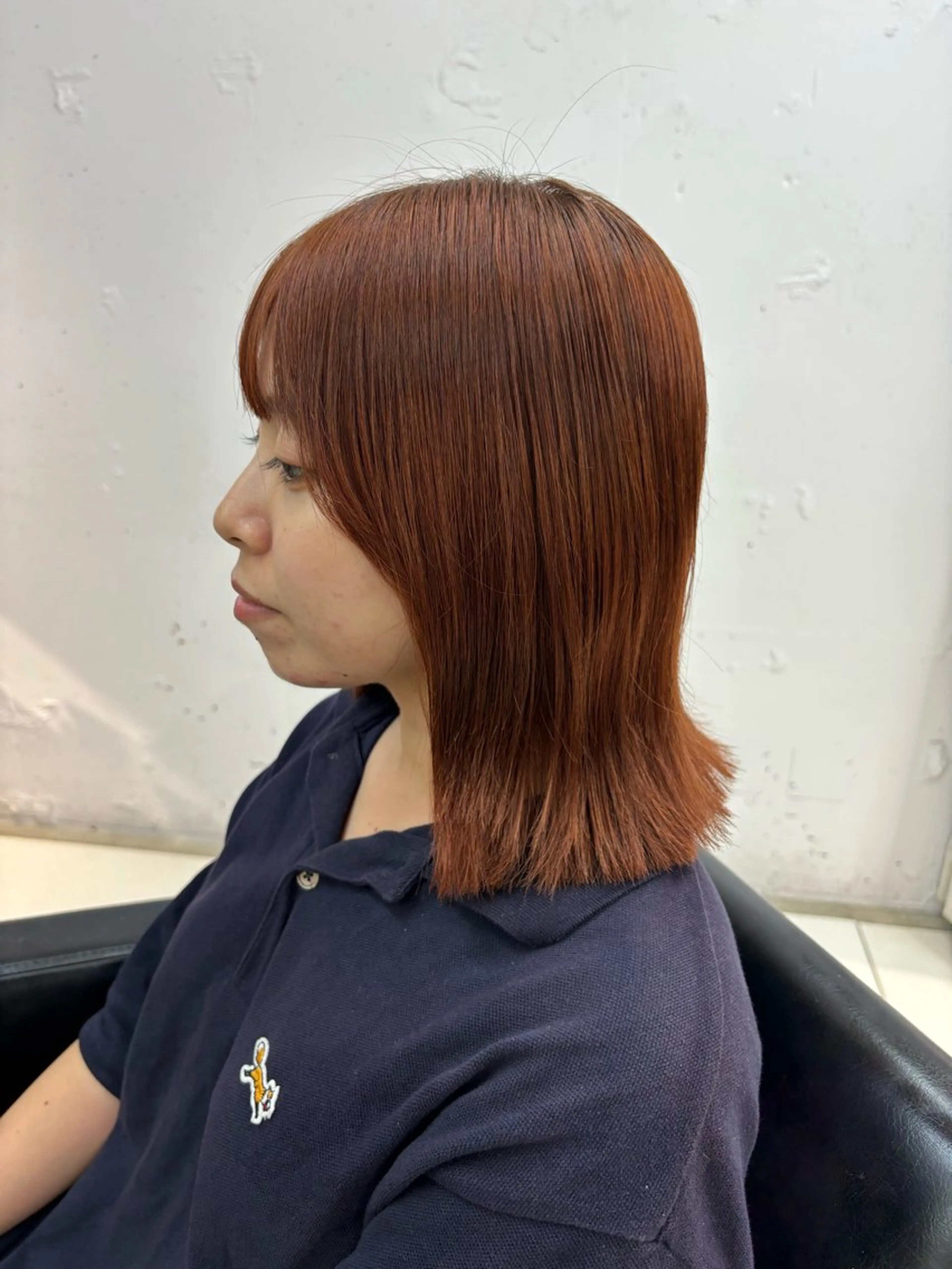 カラー RIN パーマ/暖色カラーのヘアスタイル