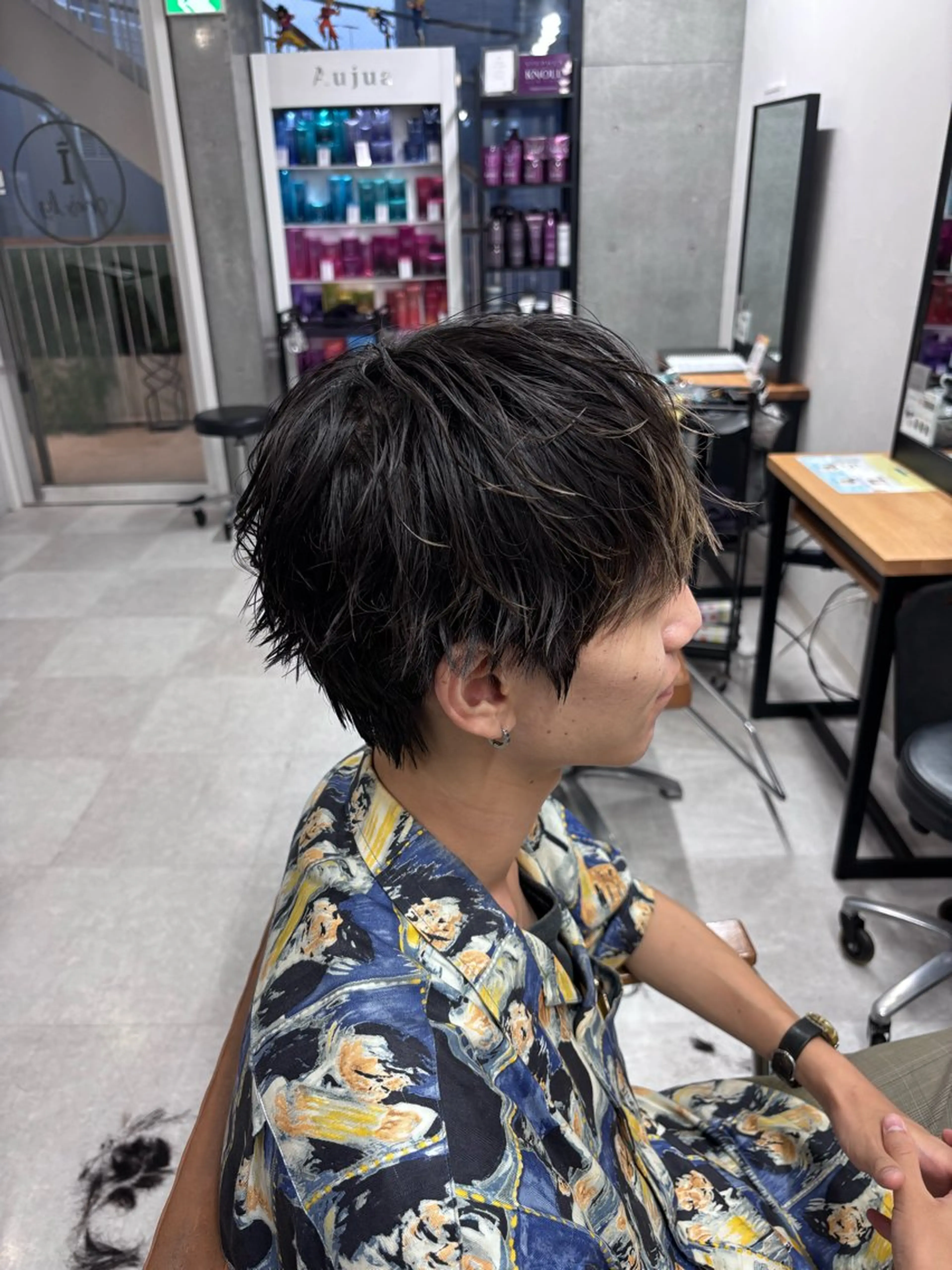 メンズ フェザーの鬼 🇰🇷yutoのヘアスタイル