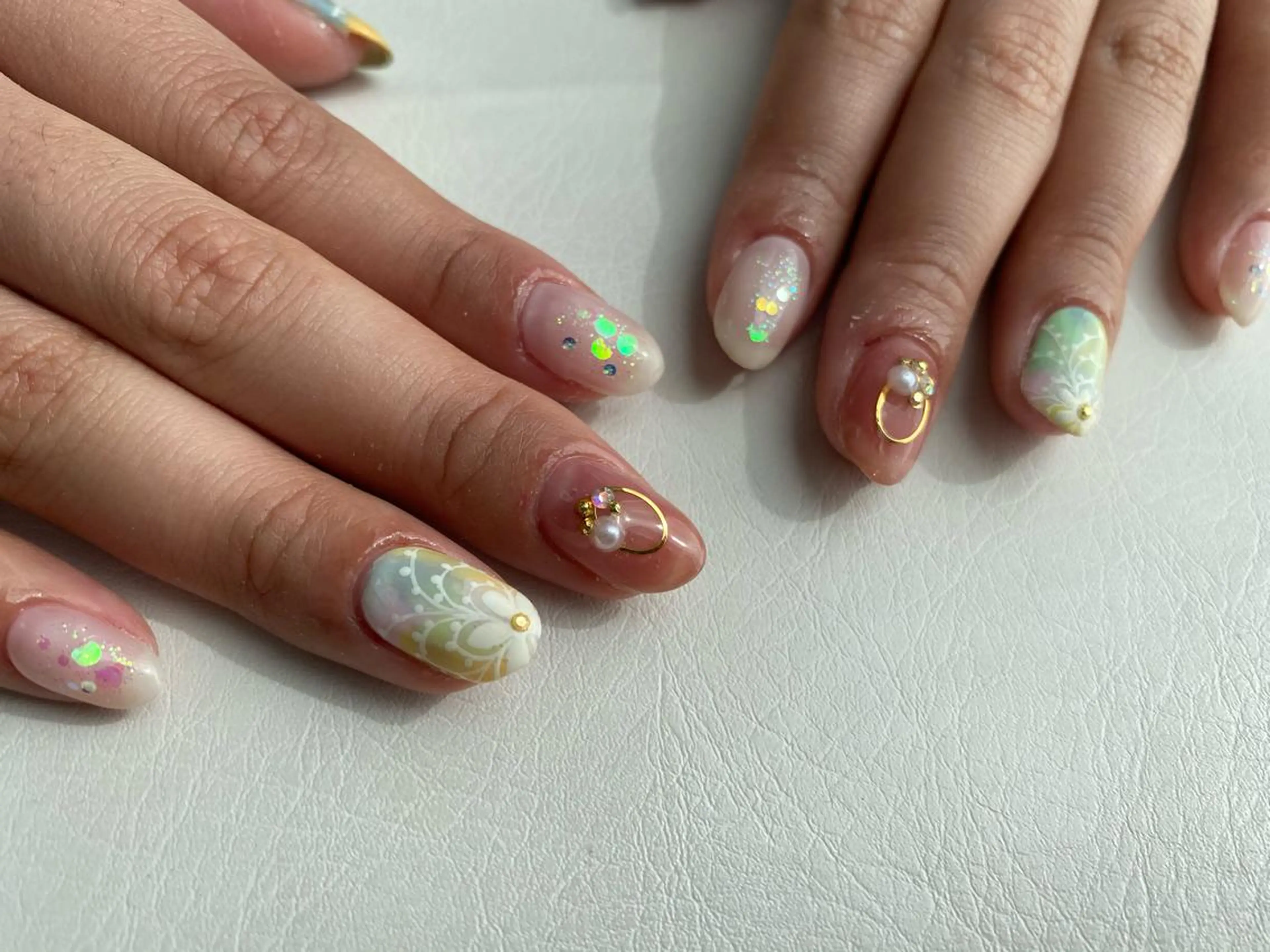 ネイル ハンドネイル Mana‪ ‪·͜· ❤︎‬のネイルデザイン