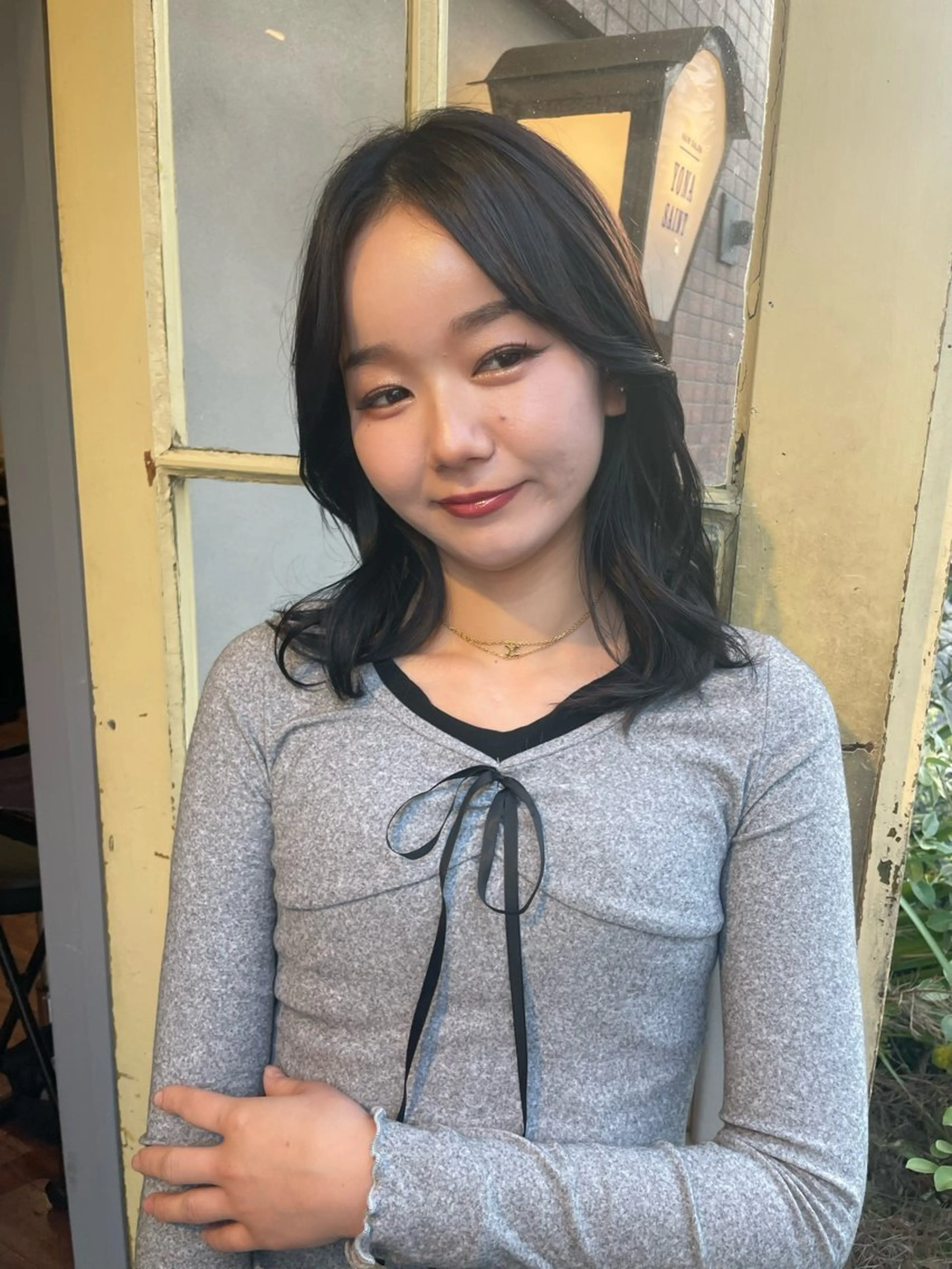 ミディアム カラー KURIA‪‪*⋆ஐ ブリーチ/韓国ヘアのヘアスタイル