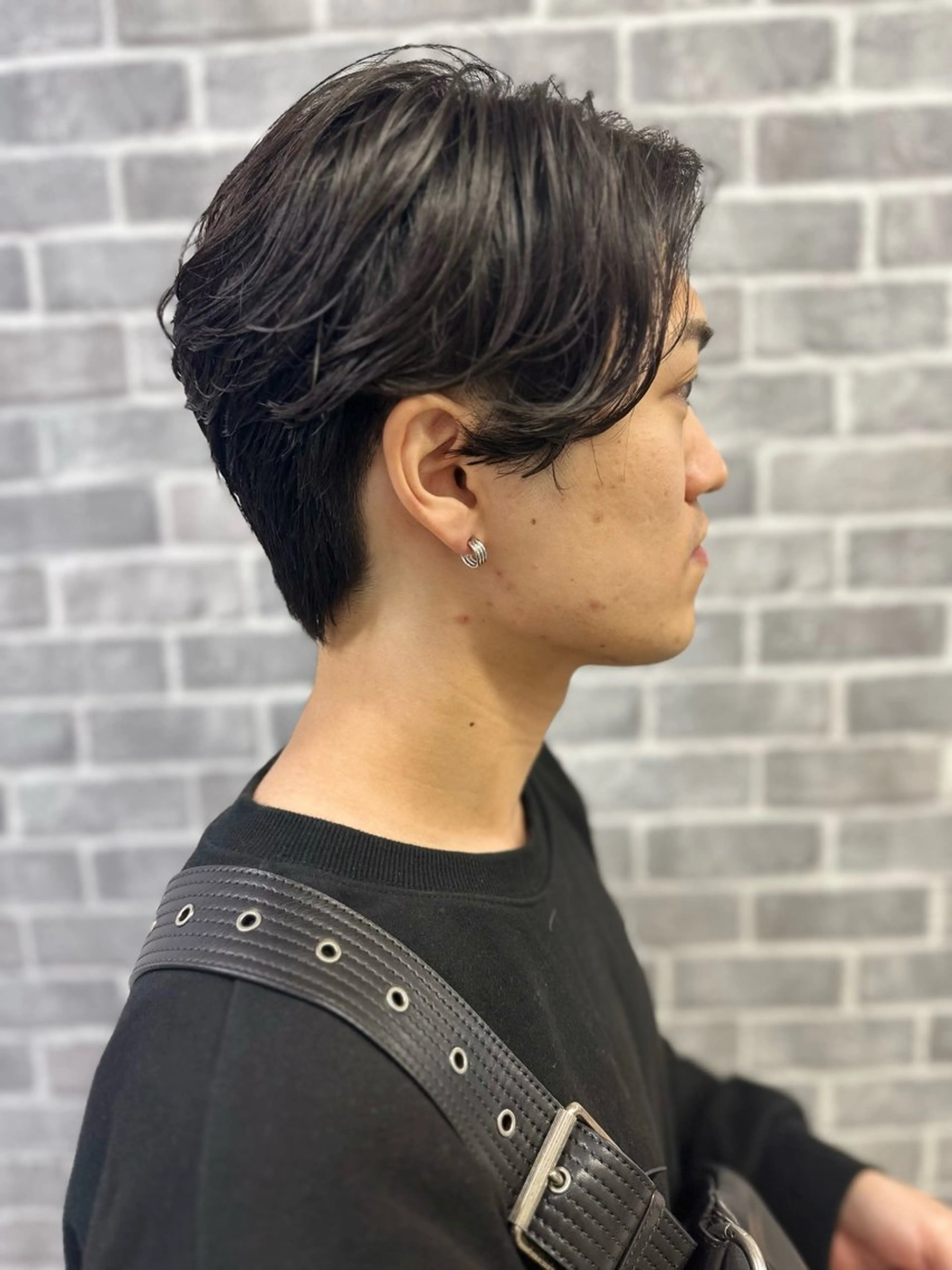パーマ メンズ メンズパーマ ボブ カット ヘッドスパ Noyヨシモト ヒロトのヘアスタイル