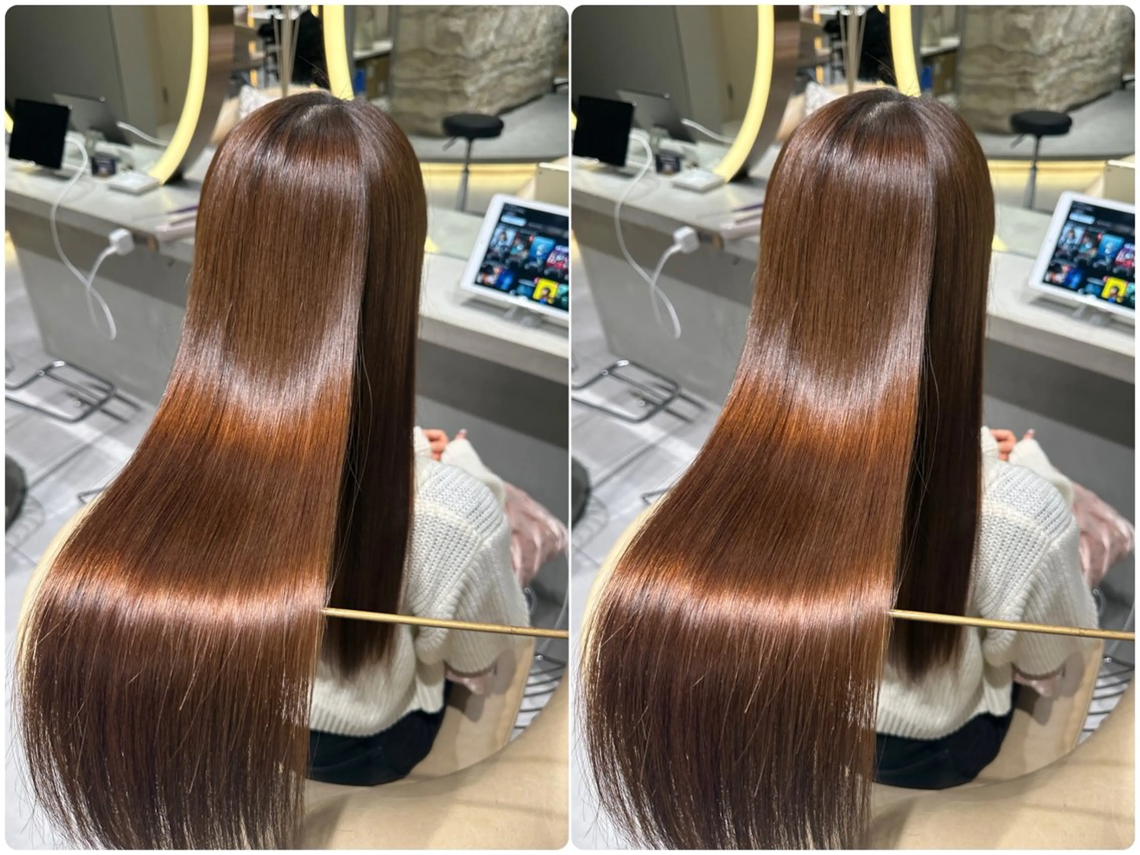 ロング カット 縮毛矯正 トリートメント ゆーだい🇰🇷韓国 🇰🇷×髪質改善のヘアスタイル