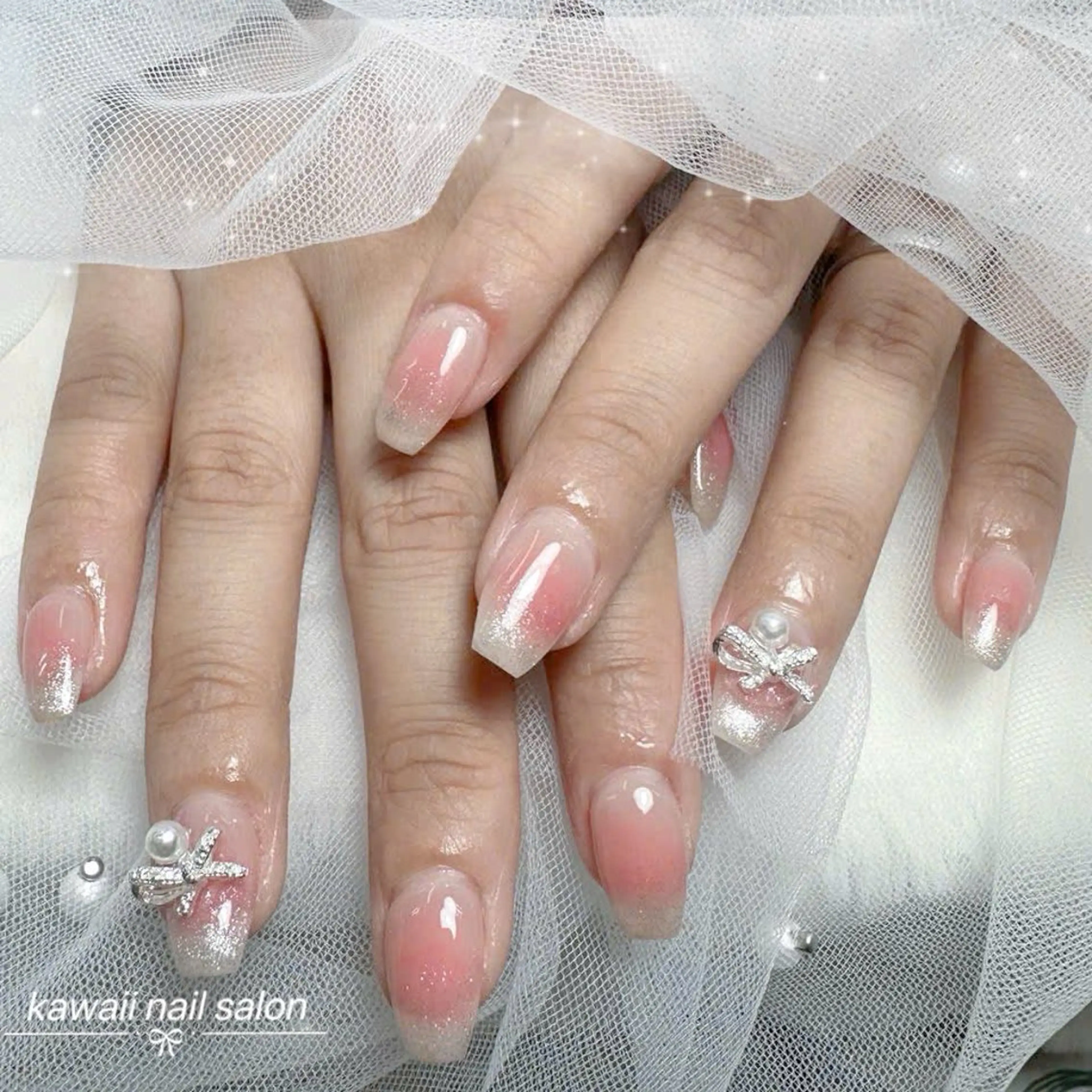 ネイル ジェルネイル 韓国ネイル マグネットネイル 持ち込み ワンカラーネイル Kawaii Nail Salonのネイルデザイン