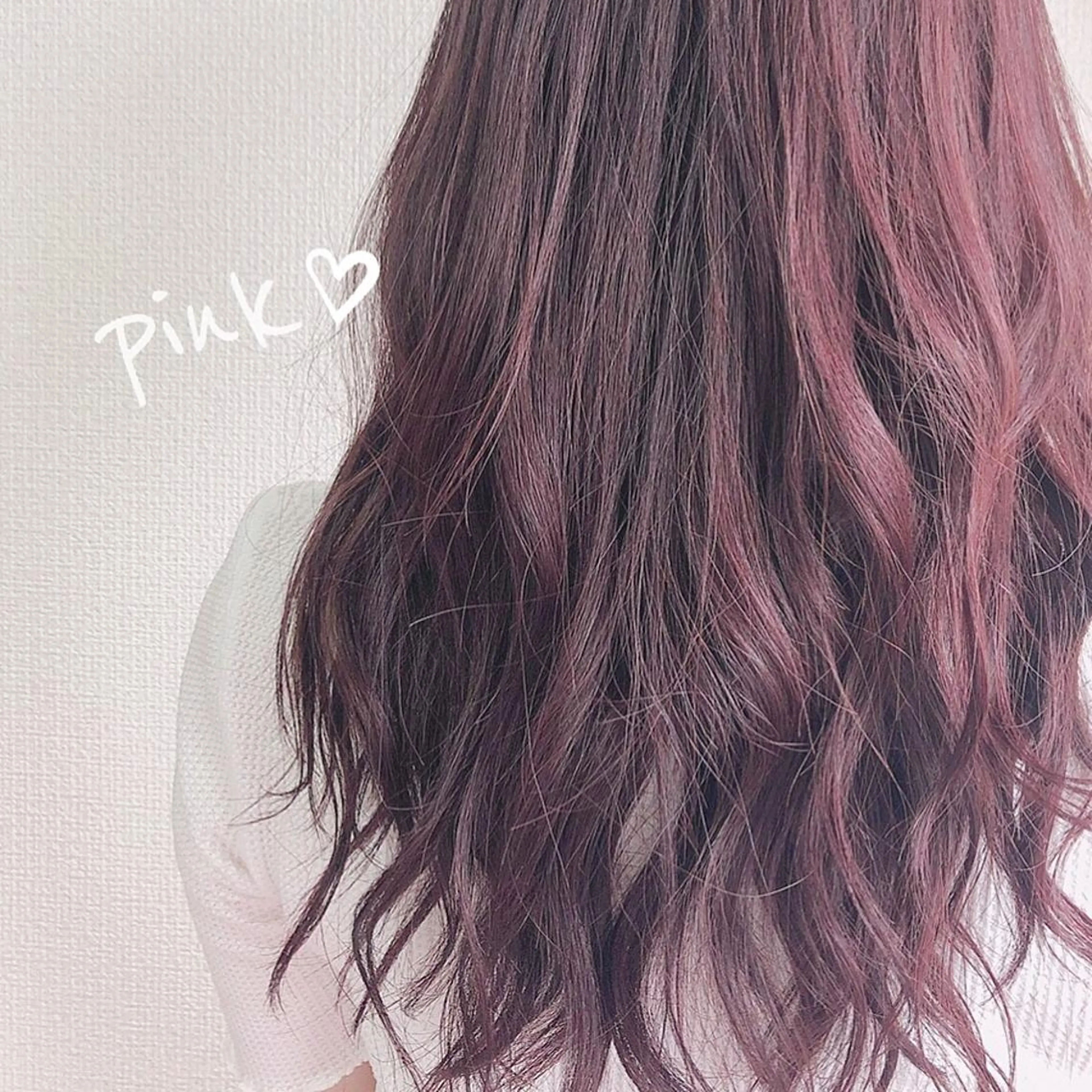 ロング カラー ブリーチ ブリーチなしカラー ピンクカラー 韓国ヘア☁️ mitsukiのヘアスタイル