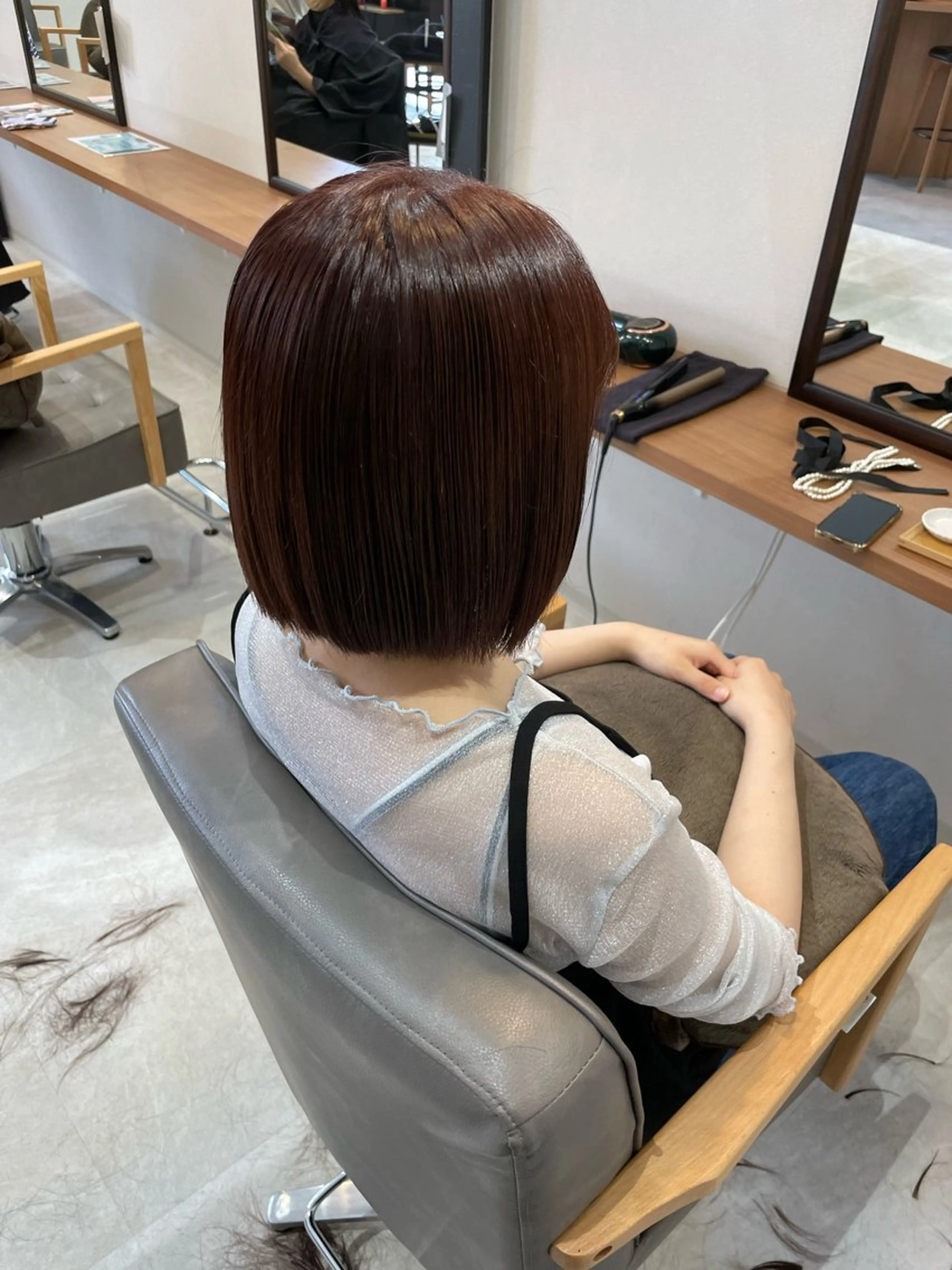 ショート カラー ブラウンカラー ピンクカラー ピンクブラウン ボブ カット ヘッドスパ ayaka |トレンドヘアのヘアスタイル