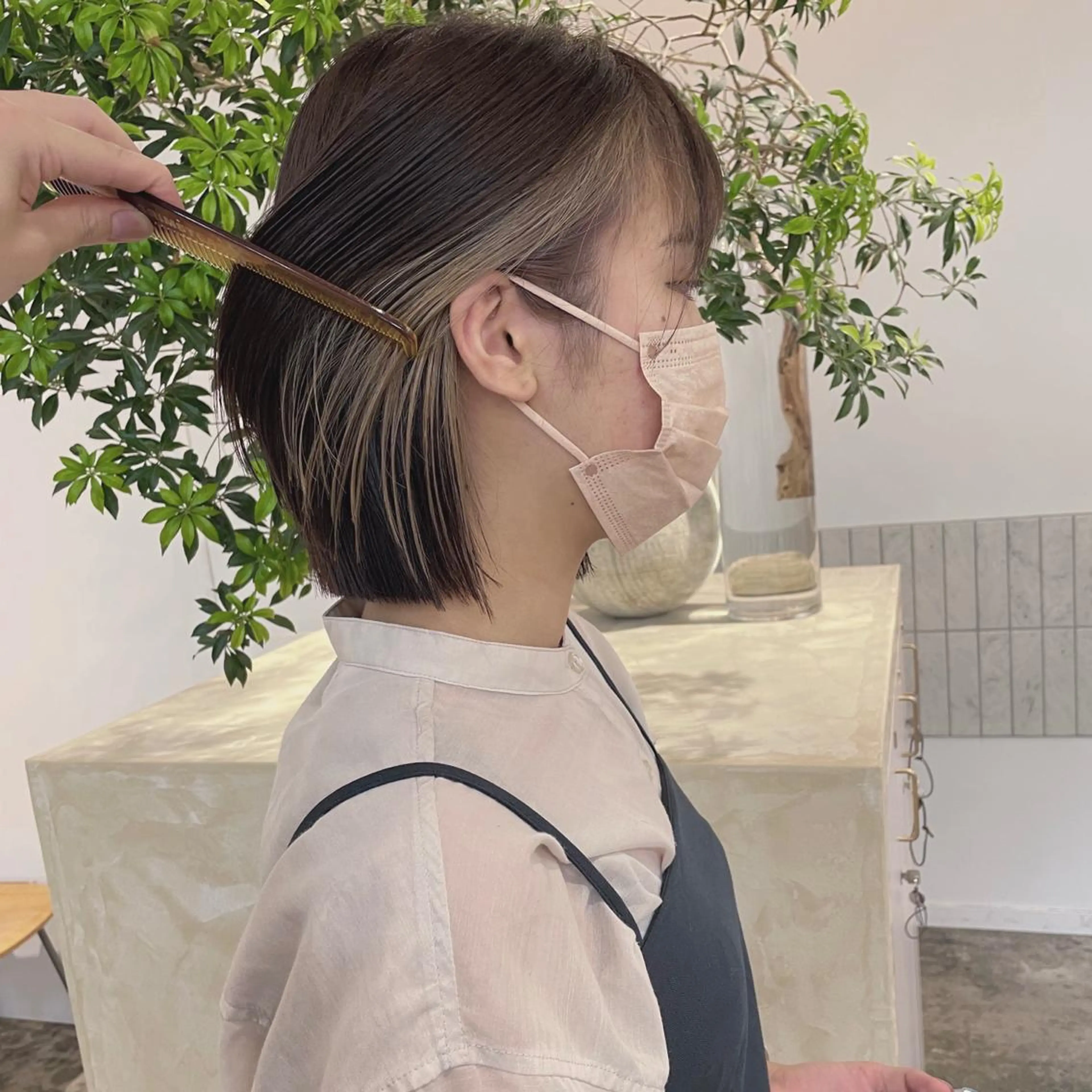 ミディアム スギヤマ ショウゴのヘアスタイル
