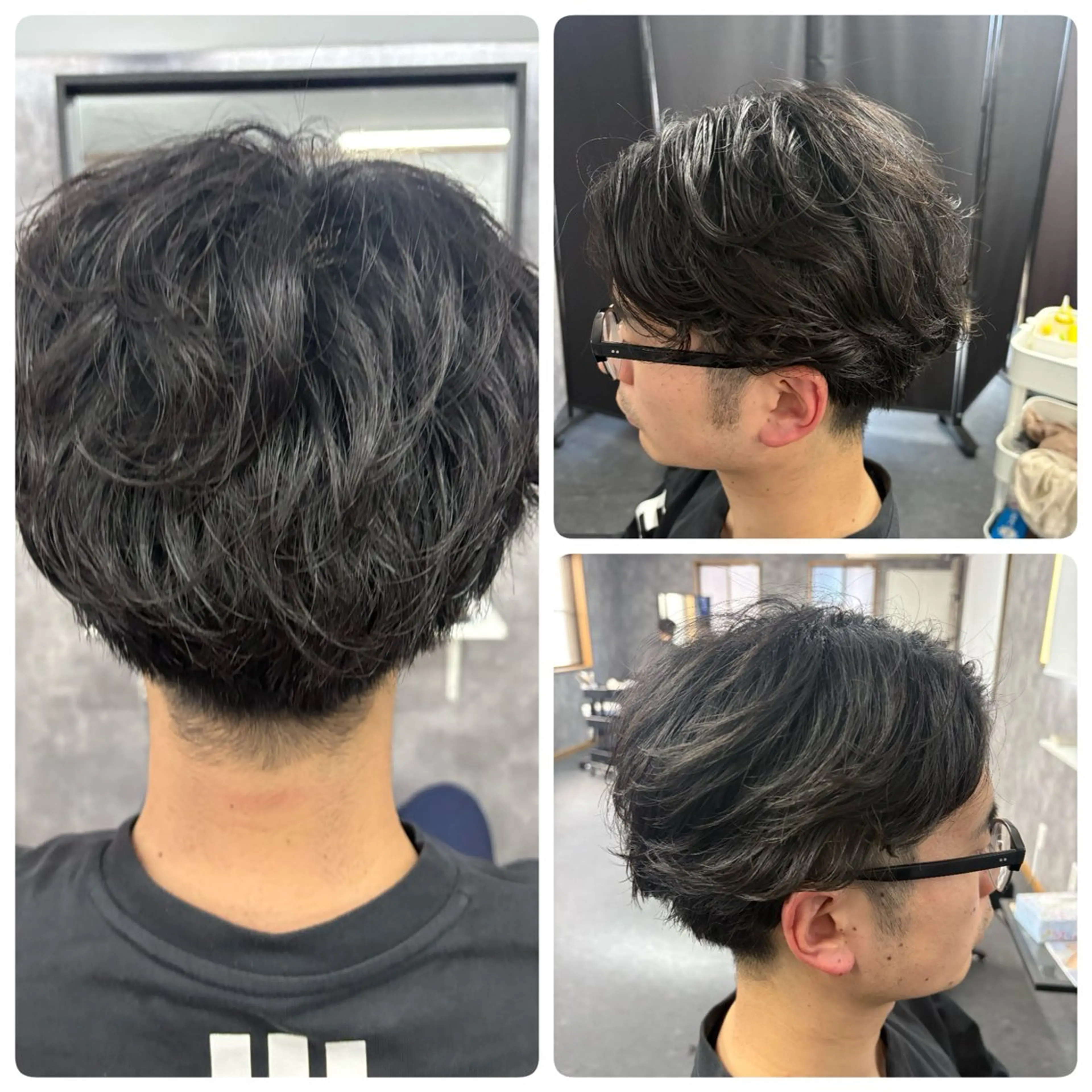 パーマ メンズ フェザーパーマ メンズパーマ カット パーマ ヘアーメイクマロン ヘアーメイクマロンのヘアスタイル