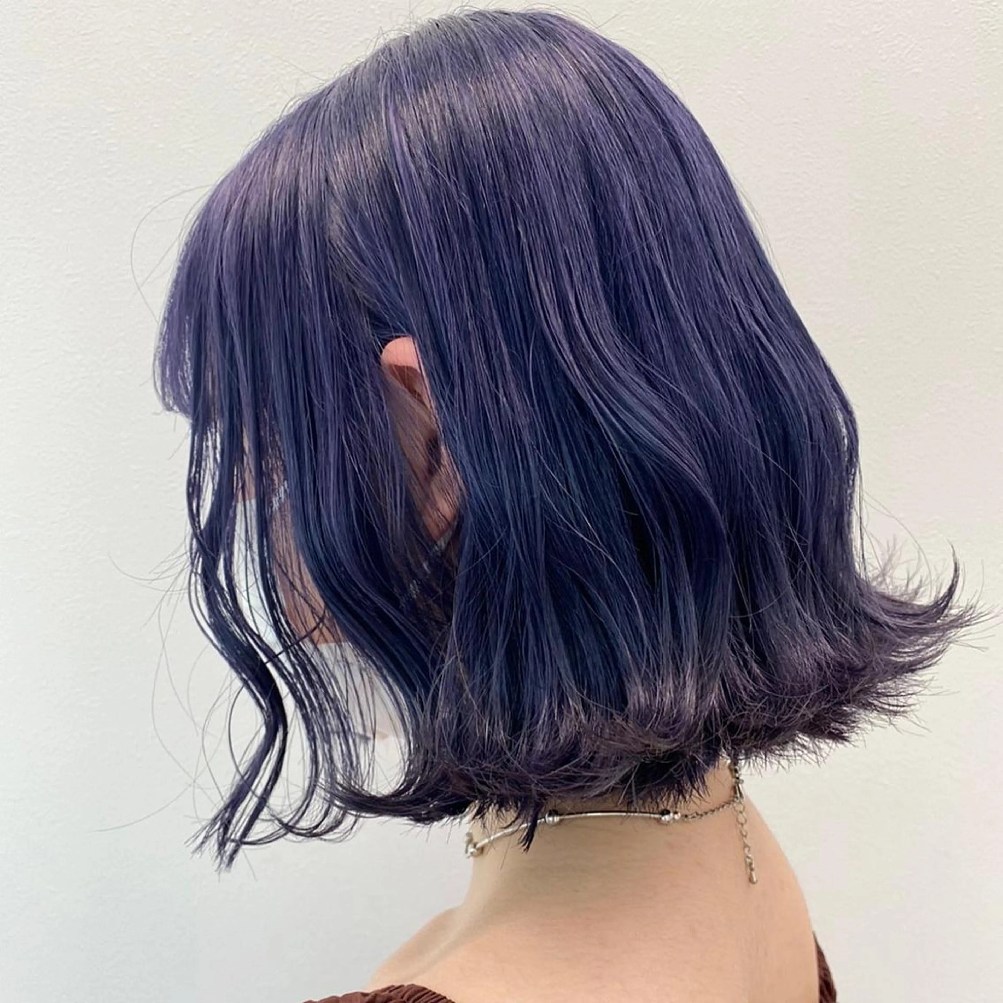 ミディアム カラー ヘアアレンジ ブルーカラー ネイビーカラー トリートメント 酸熱トリートメント 🤍ベージュ×艶髪 🤍Ryuta🤍のヘアスタイル