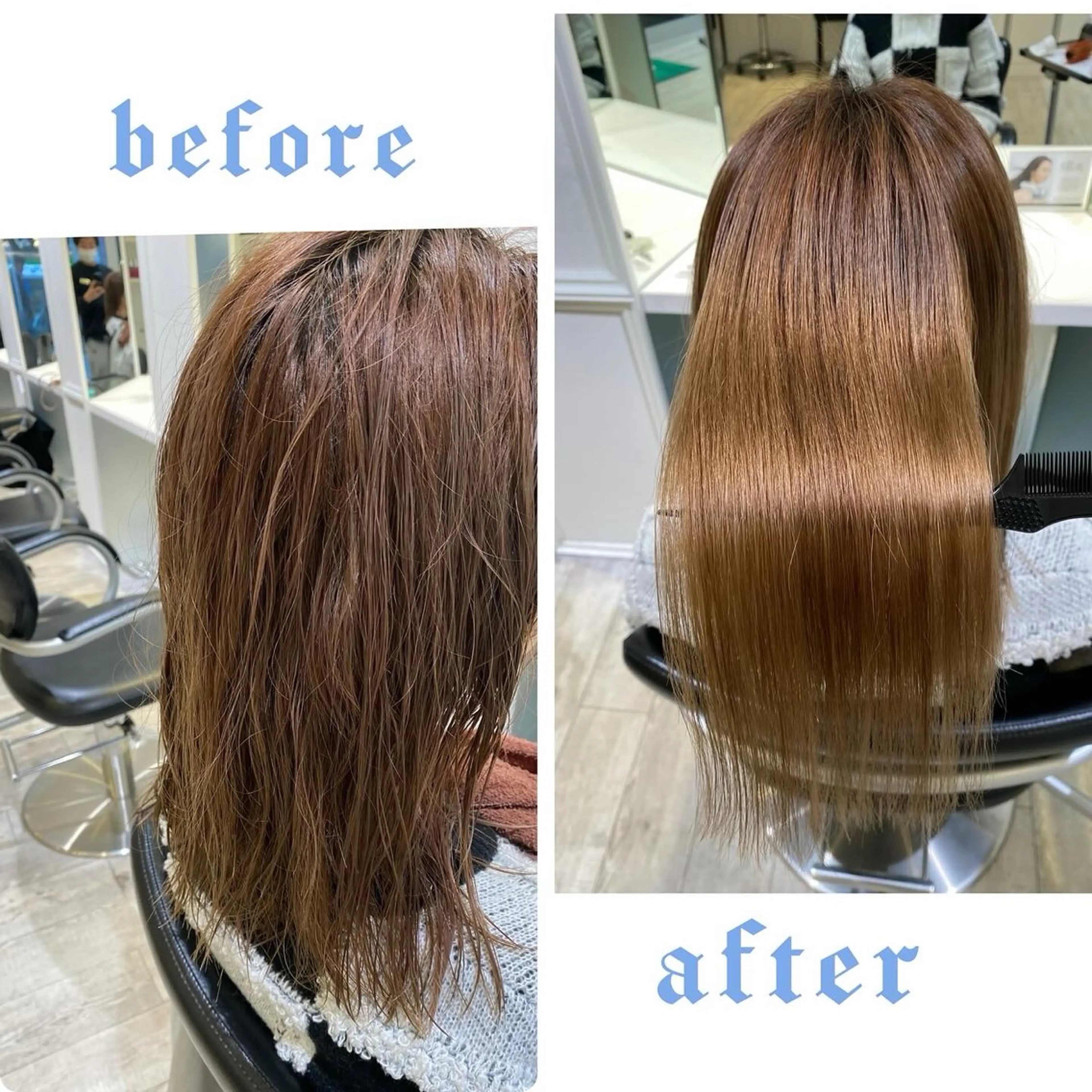 セミロング カット 縮毛矯正 💎髪質改善/縮毛矯 正特化💎鈴木一寿のヘアスタイル