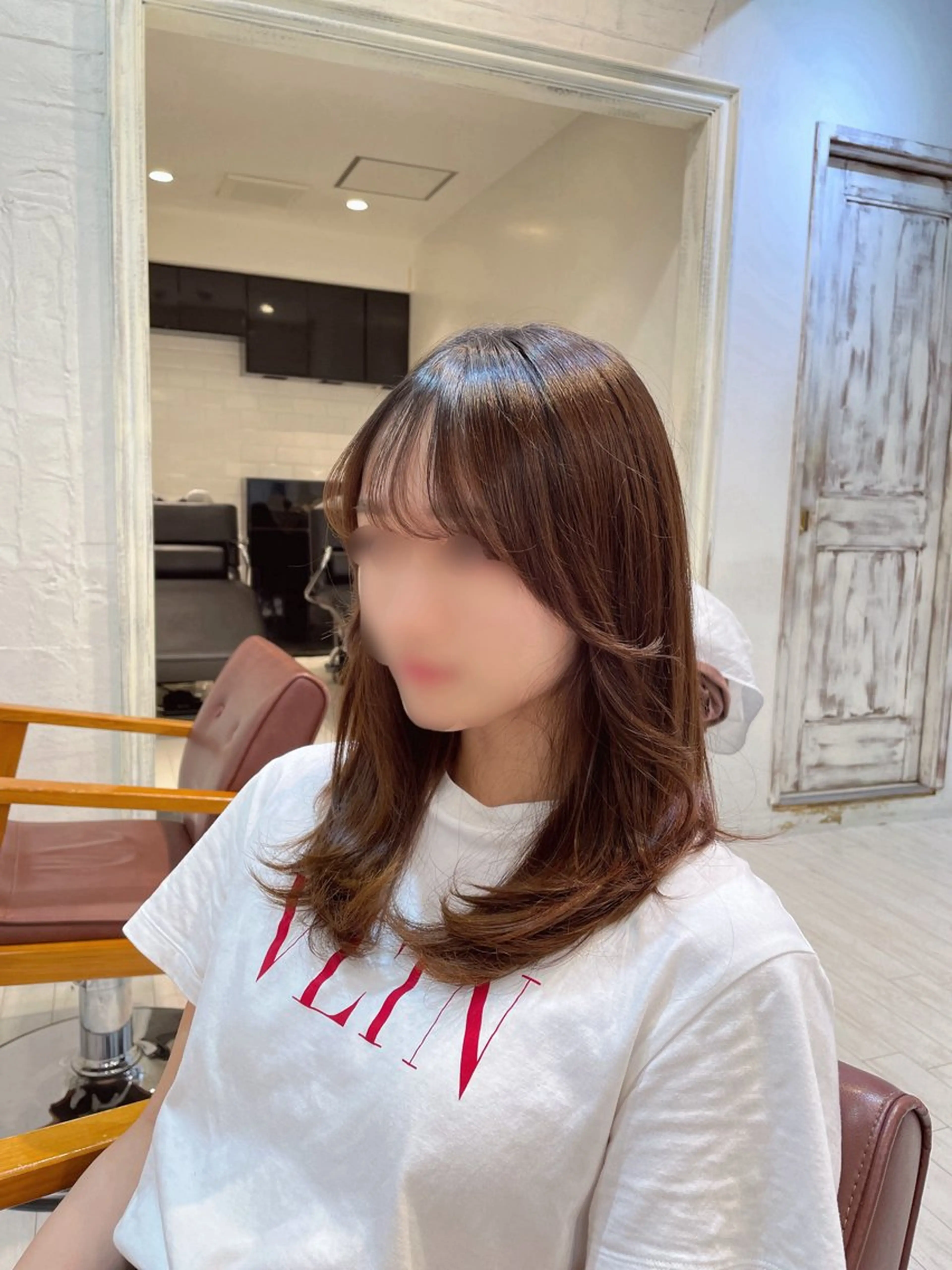 セミロング 髪質改善／ブリーチ 宮武　湧斗のヘアスタイル