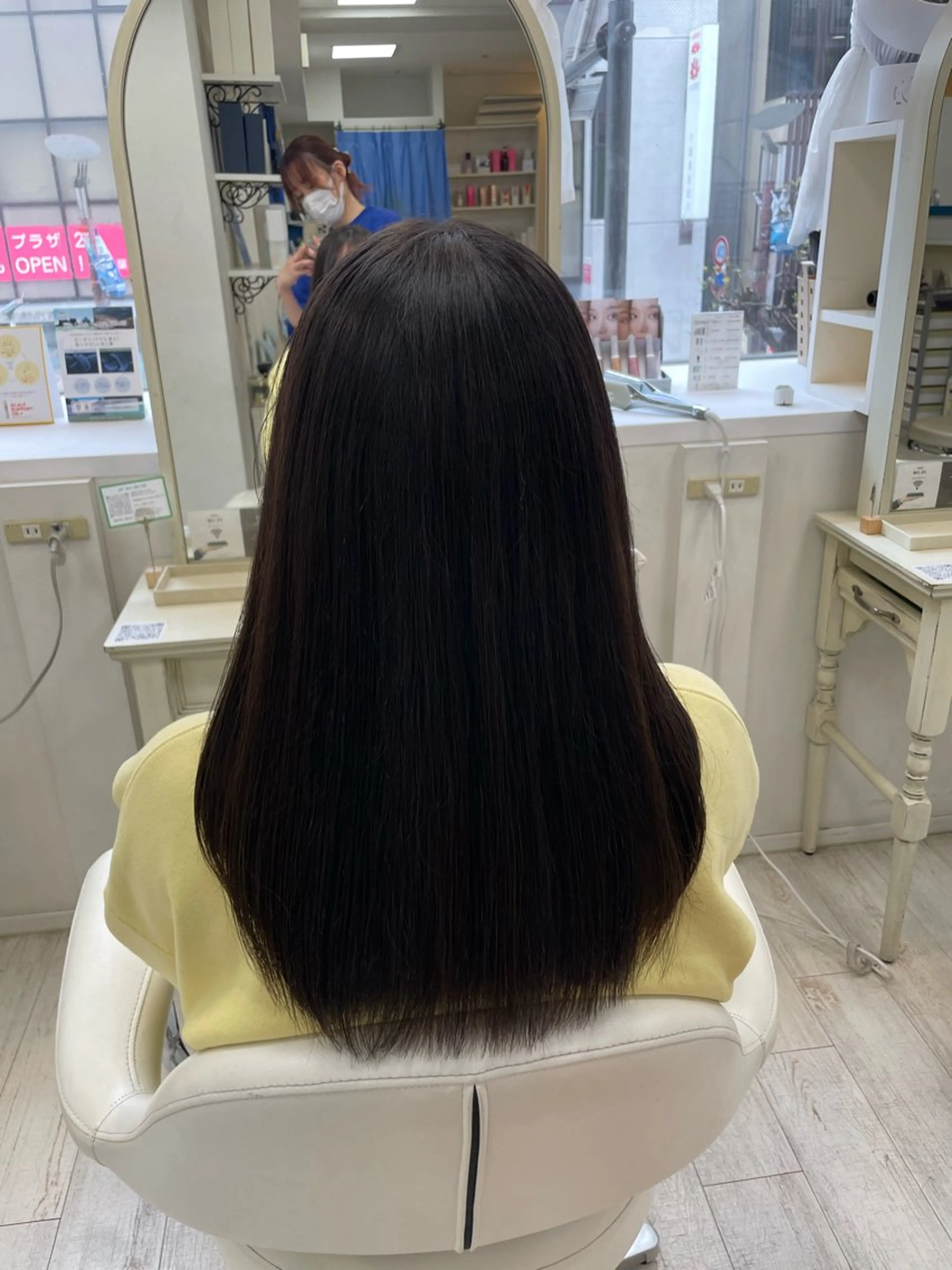 ロング カット 縮毛矯正 トリートメント 町田 あみのヘアスタイル