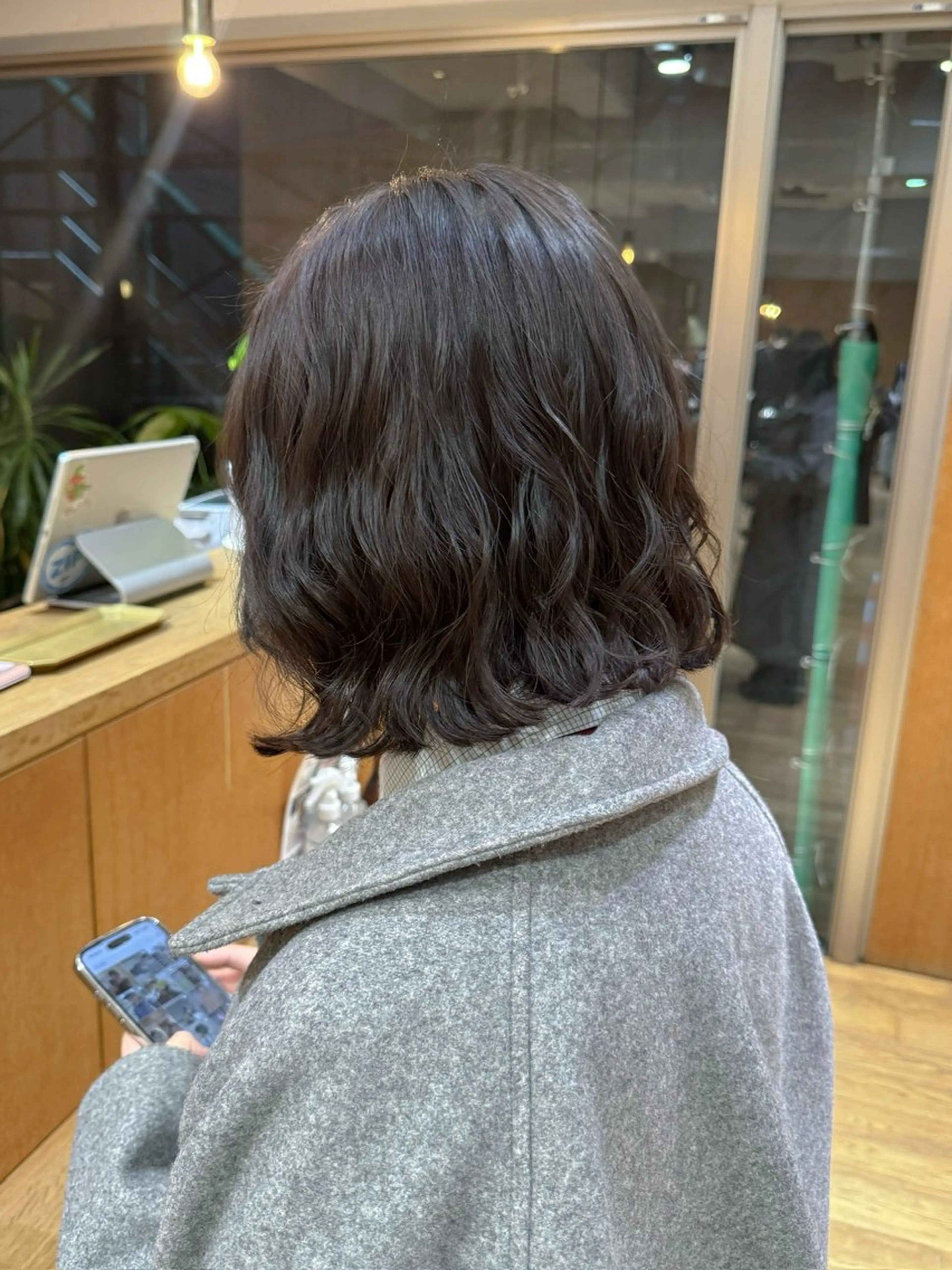 ショート パーマ ボブ カット パーマ 大橋 芽衣のヘアスタイル