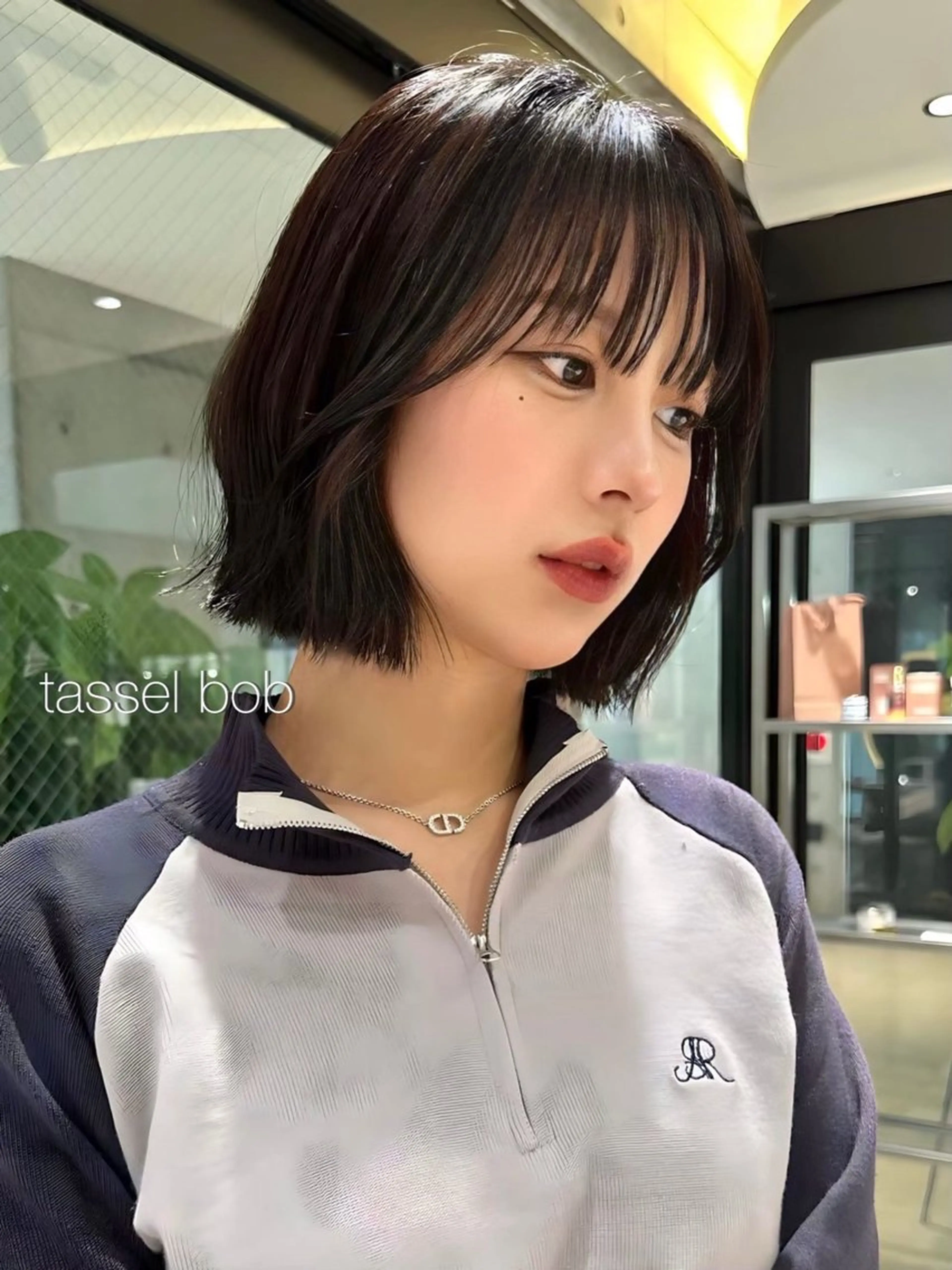 ミディアム ボブ 縮毛矯正 けいし🐬ボブ 美髪縮毛矯正のヘアスタイル