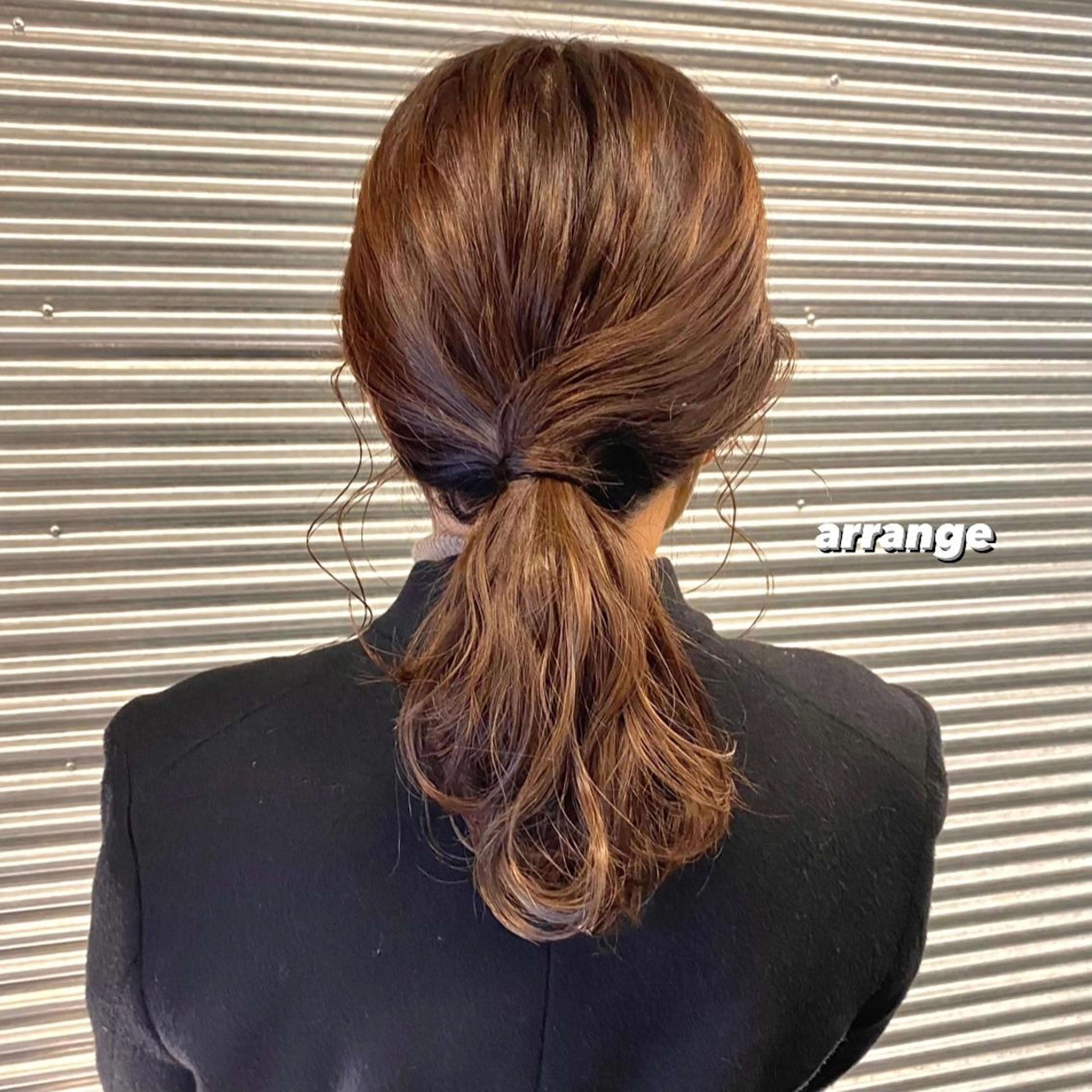 セミロング カラー パーマ ヘアアレンジ カット ヘアカラー トリートメント 前川 朋香のヘアスタイル