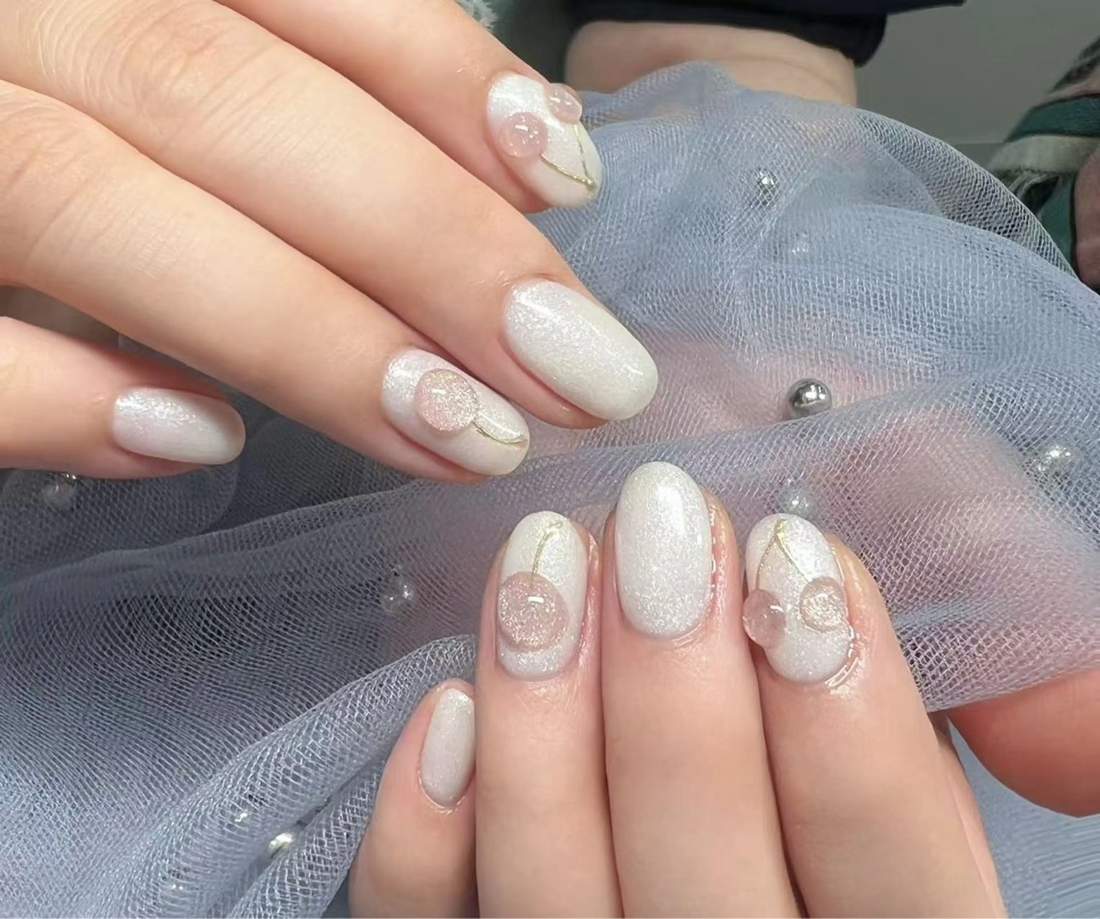 ネイル マグネットネイル マグネットワンカラー 持ち込み ワンカラーネイル NIJI ネイルサロンのネイルデザイン