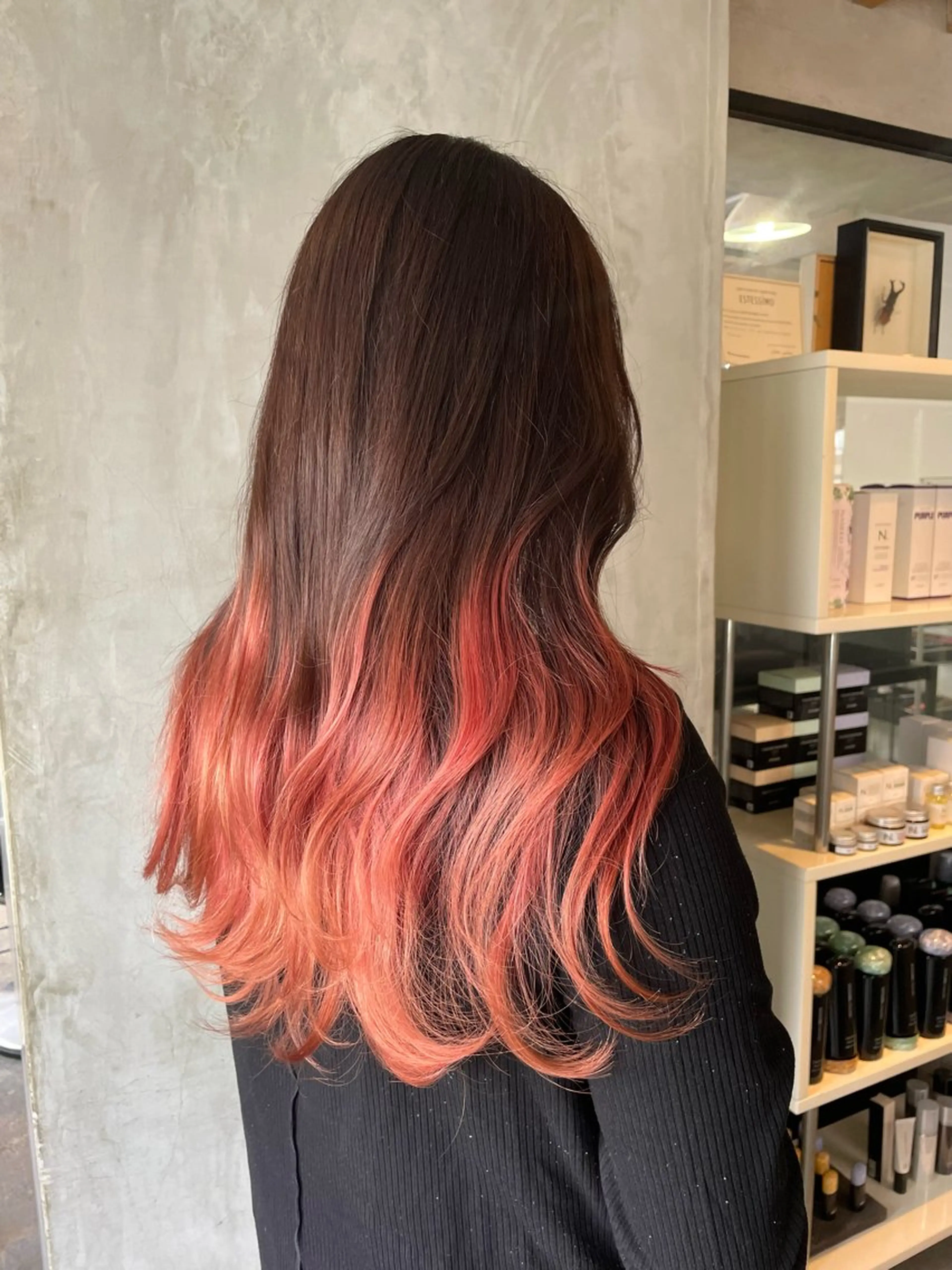 ロング カット ヘアカラー トリートメント 横山 奈央のヘアスタイル