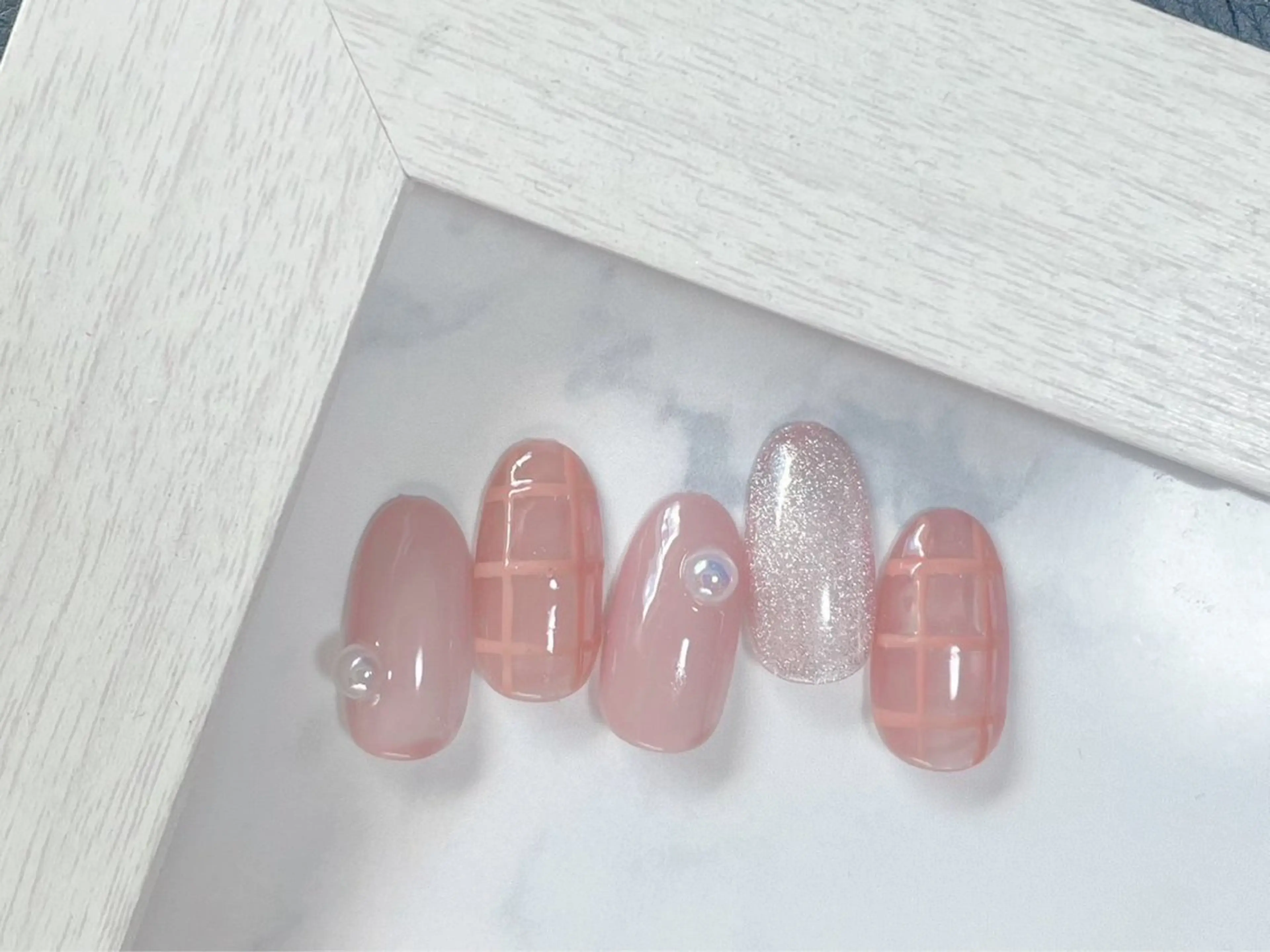 ネイル ジェルネイル 韓国ネイル メンズネイル パラジェル バレンタイン kiki nail たまプラーザのネイルデザイン