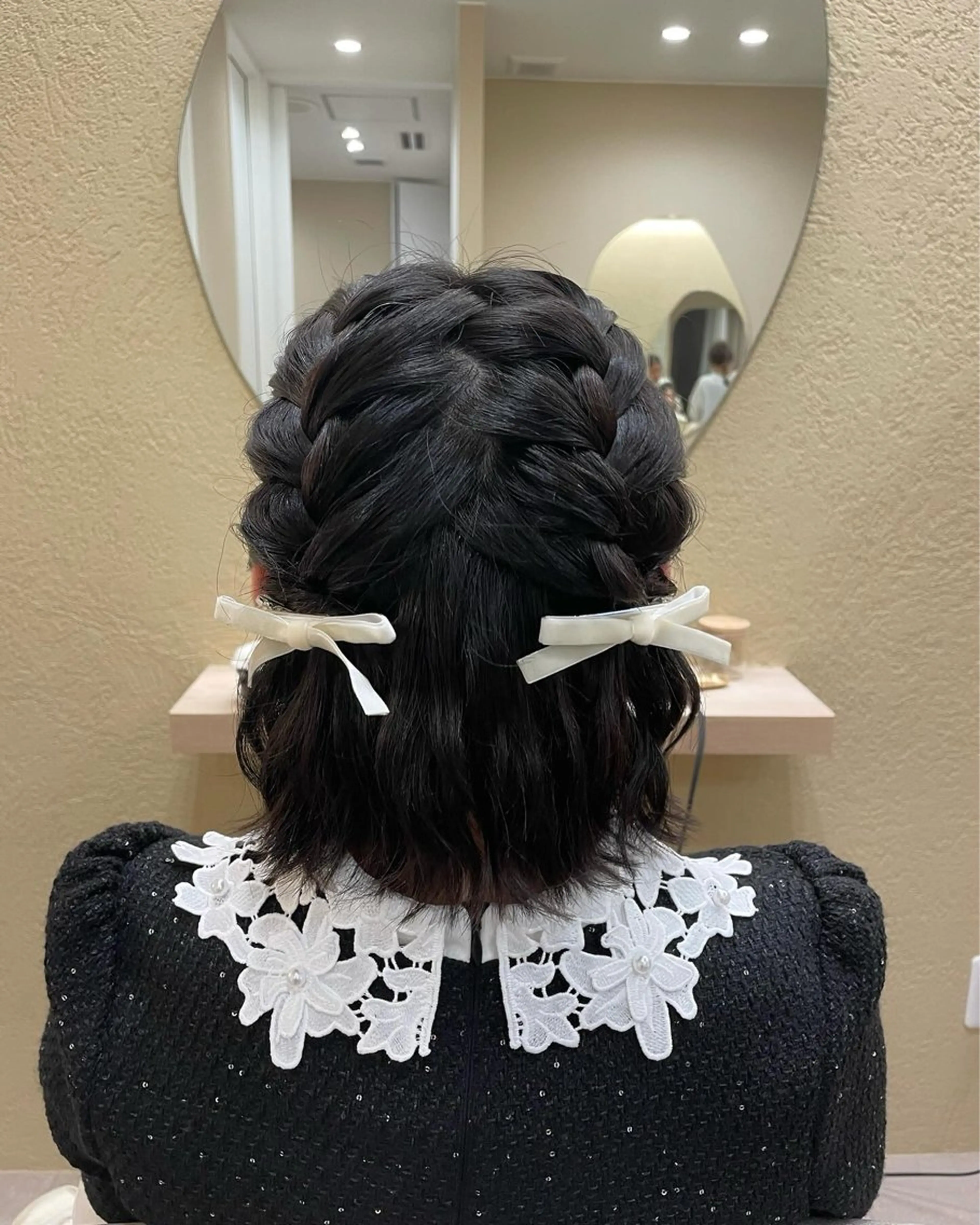 ミディアム ヘアアレンジ ヘアセット ユ ミのヘアスタイル