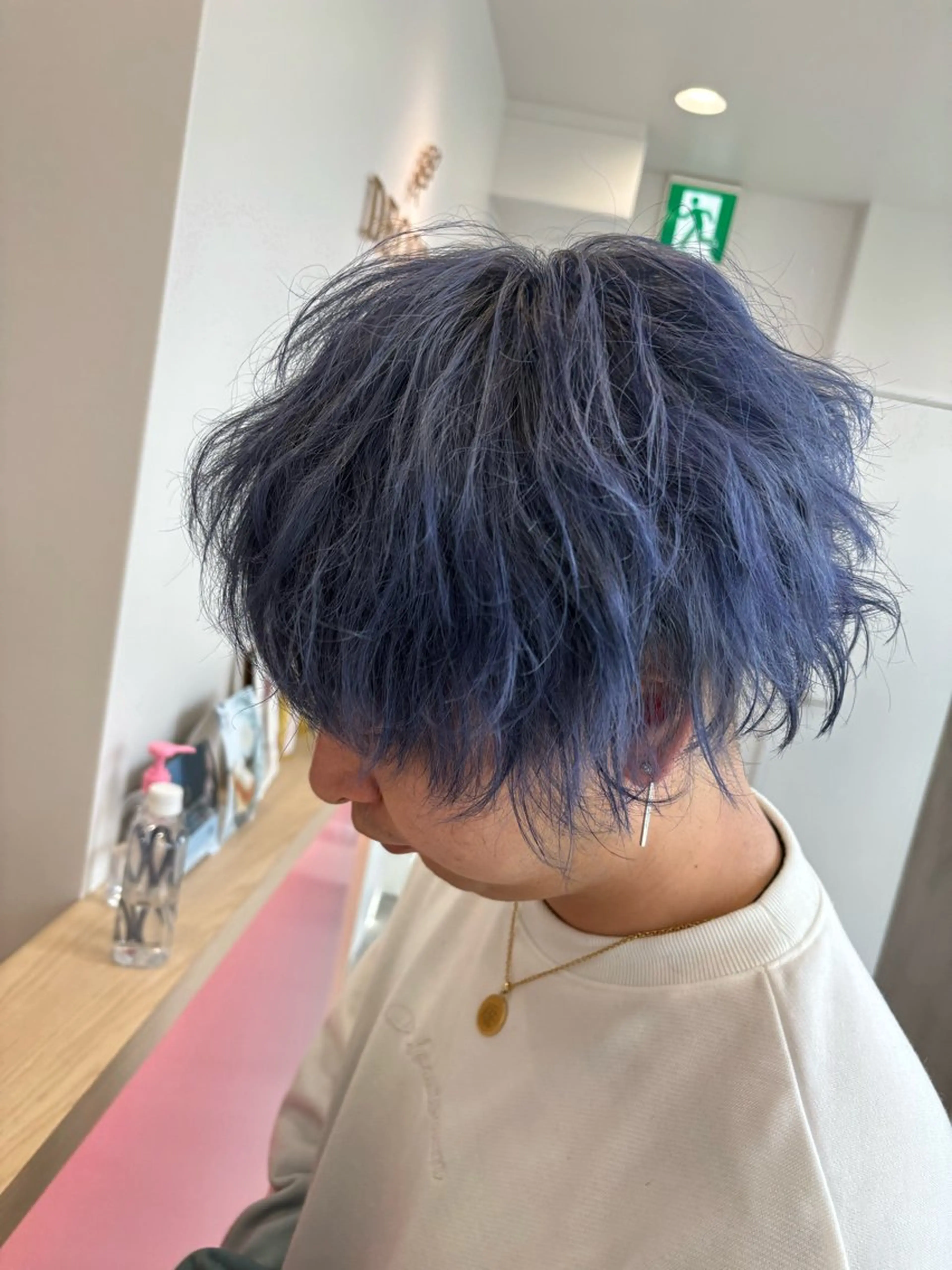 カラー メンズ メンズカット ボブ/米崎駿也のヘアスタイル