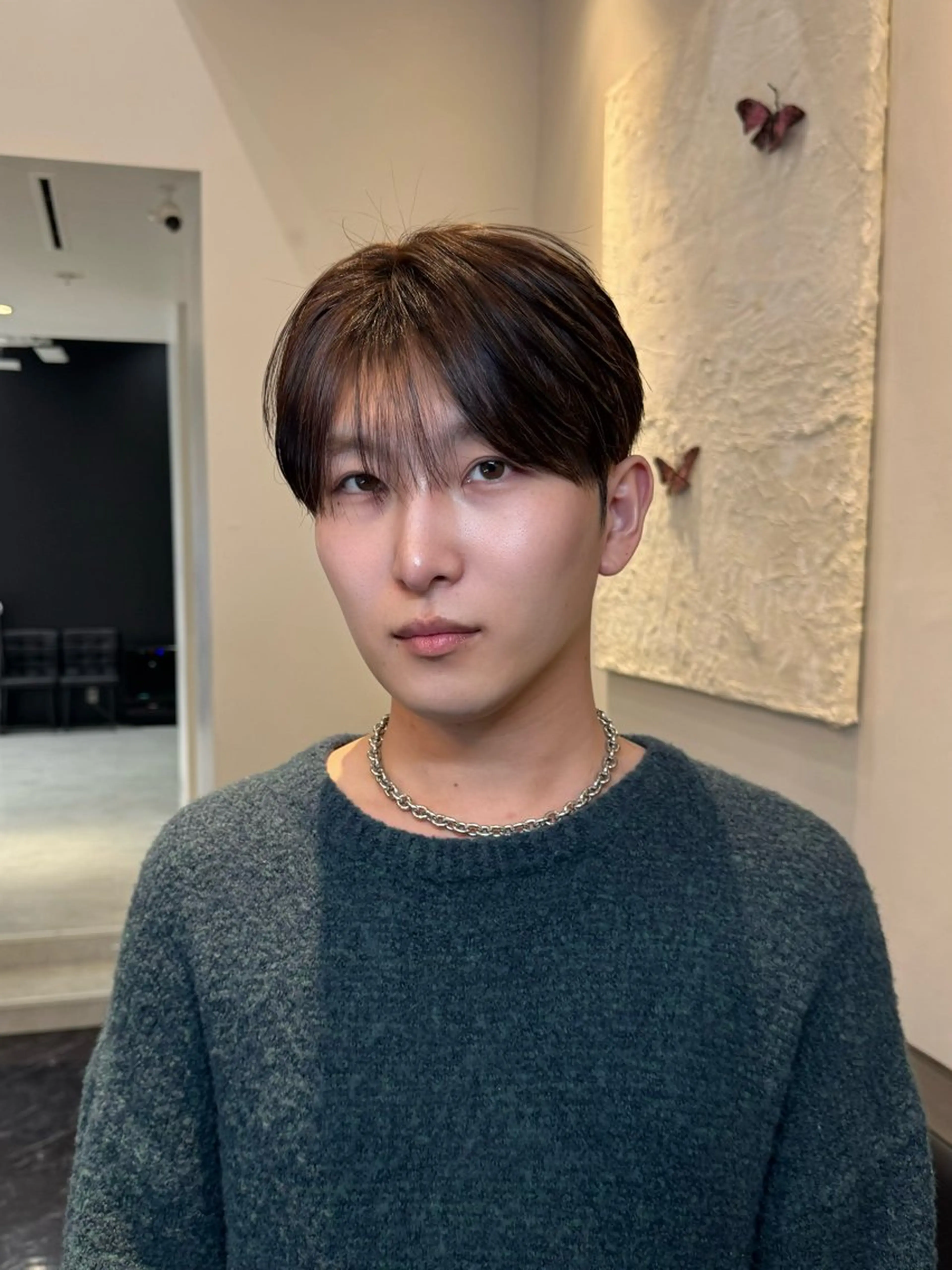 メンズ カット パーマ 韓国式ダウンパーマ 🇰🇷櫻井健のヘアスタイル