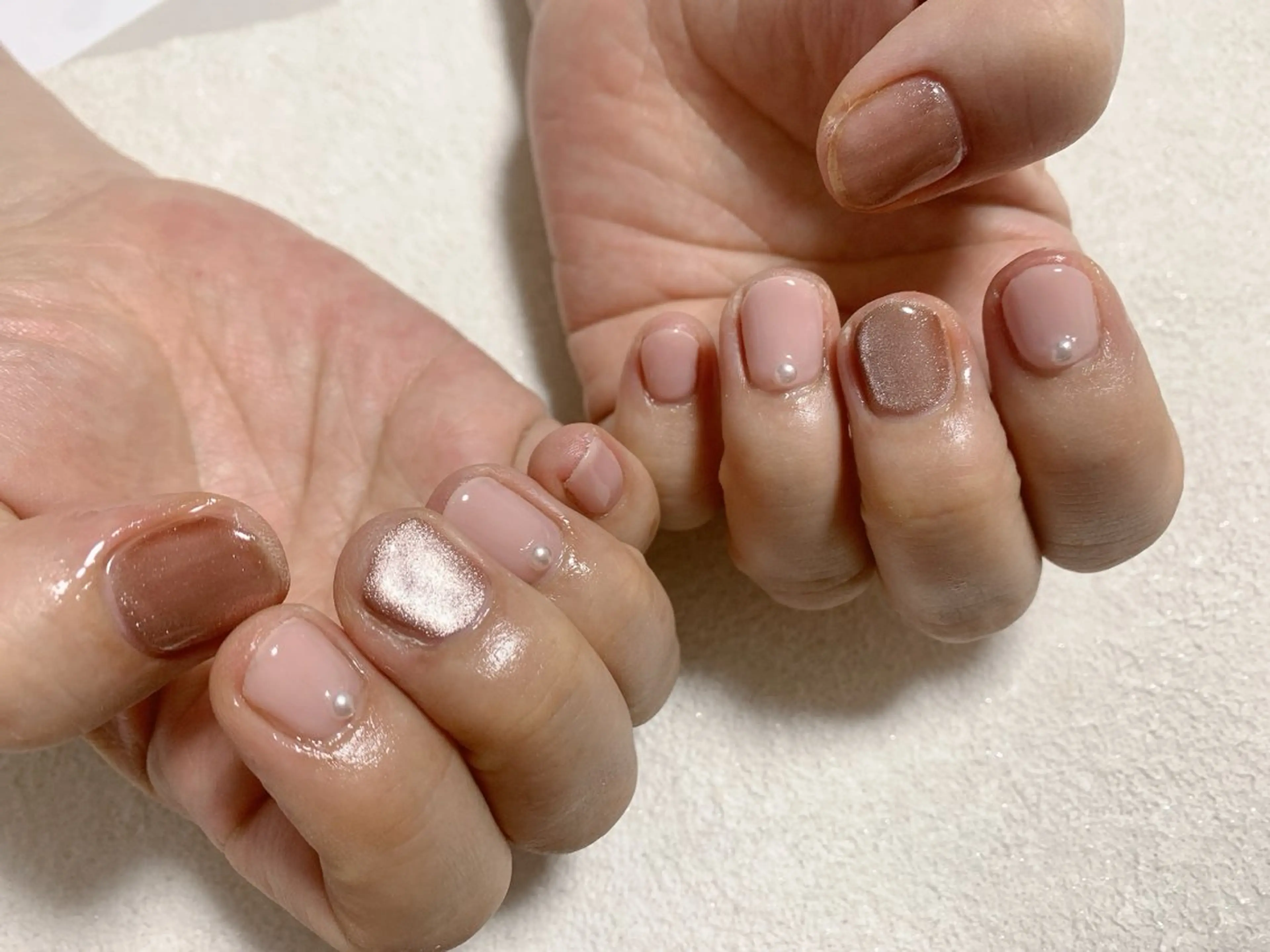 ネイル ジェルネイル マグネットネイル メンズネイル ワンカラーネイル パラジェル kiki nail たまプラーザのネイルデザイン