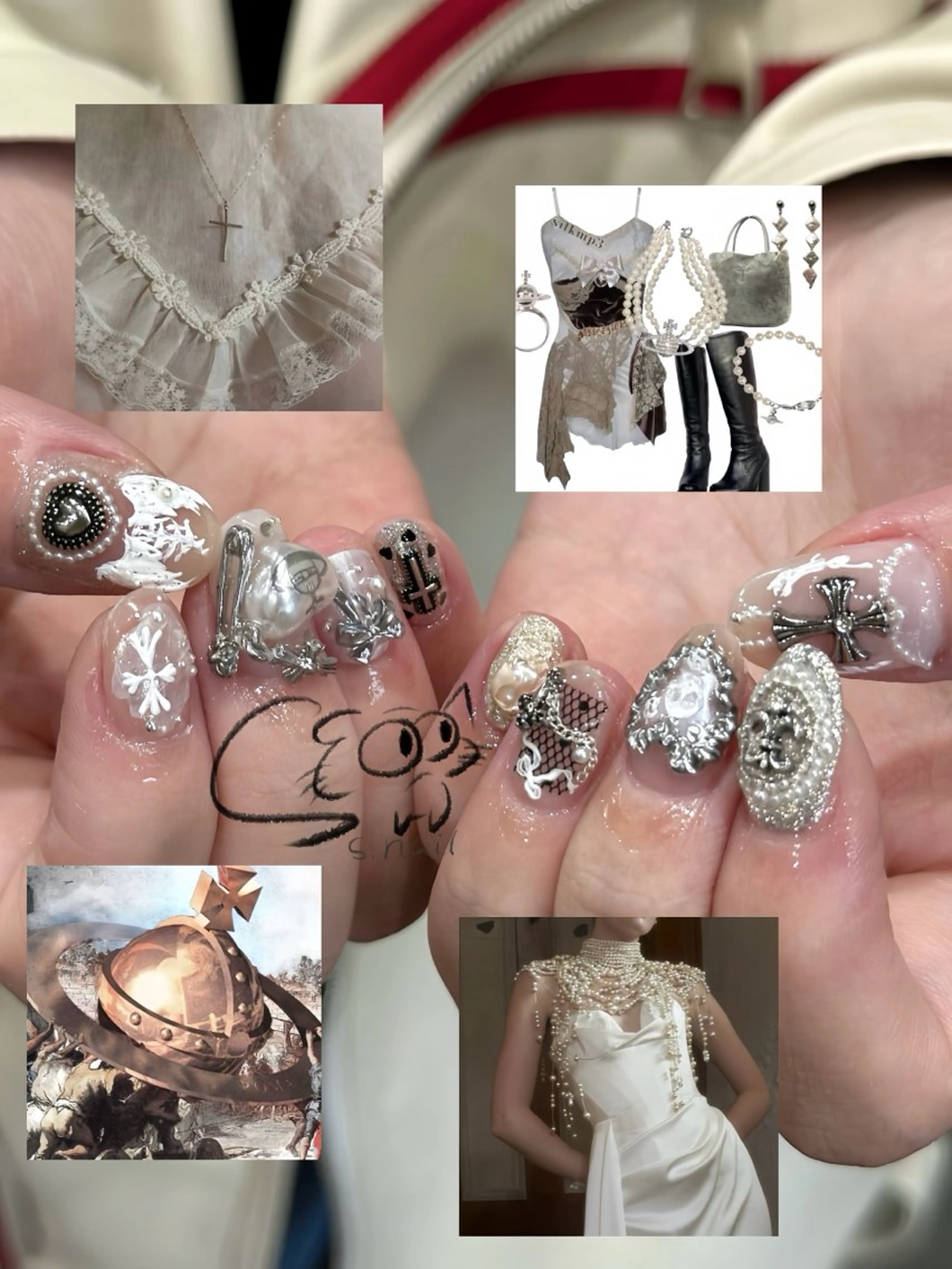 ネイル チークネイル フレンチネイル グラデーション マグネットネイル ワンカラーネイル S.nail _のネイルデザイン