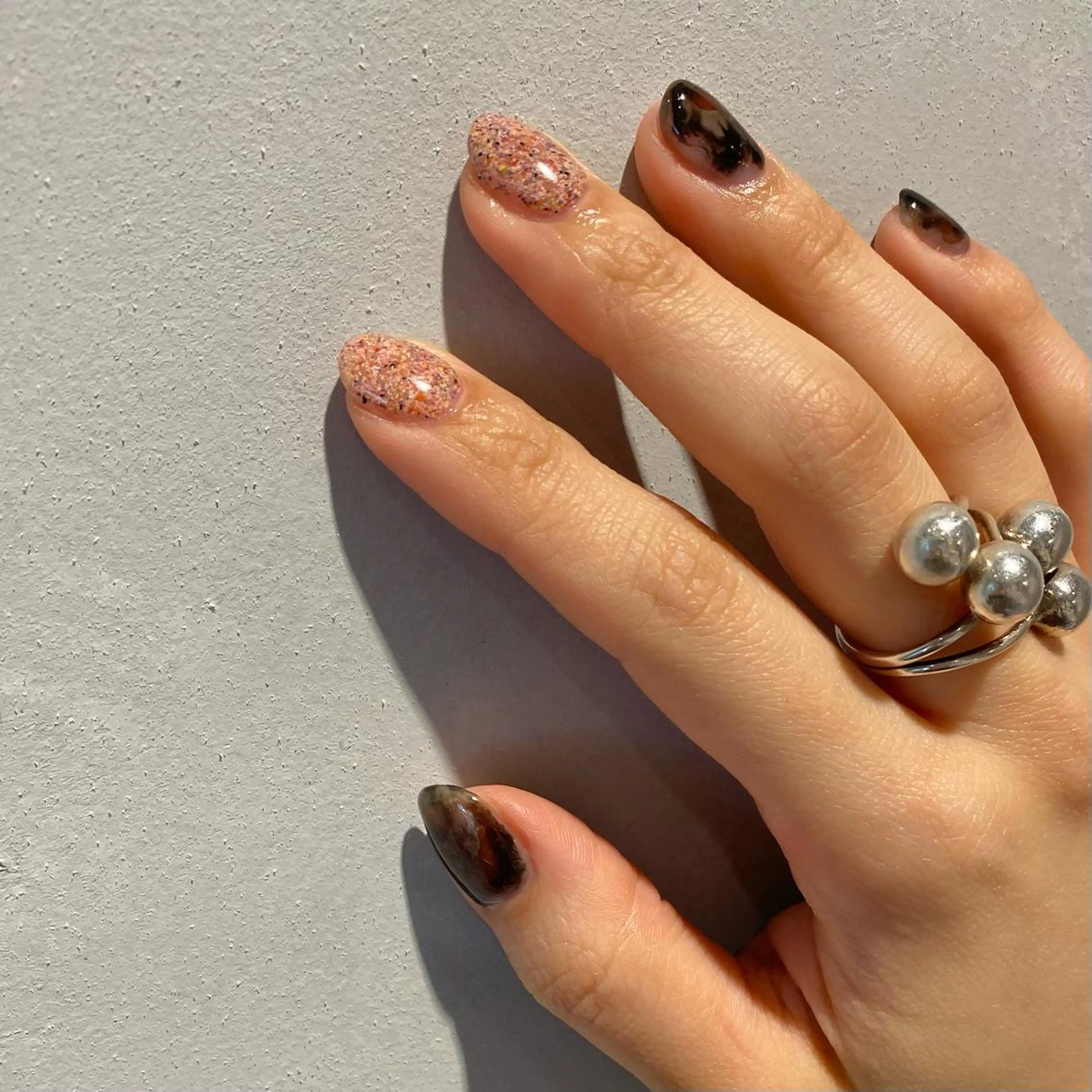 ネイル ニュアンスネイル ハンドネイル RINO AMANE nailのネイルデザイン