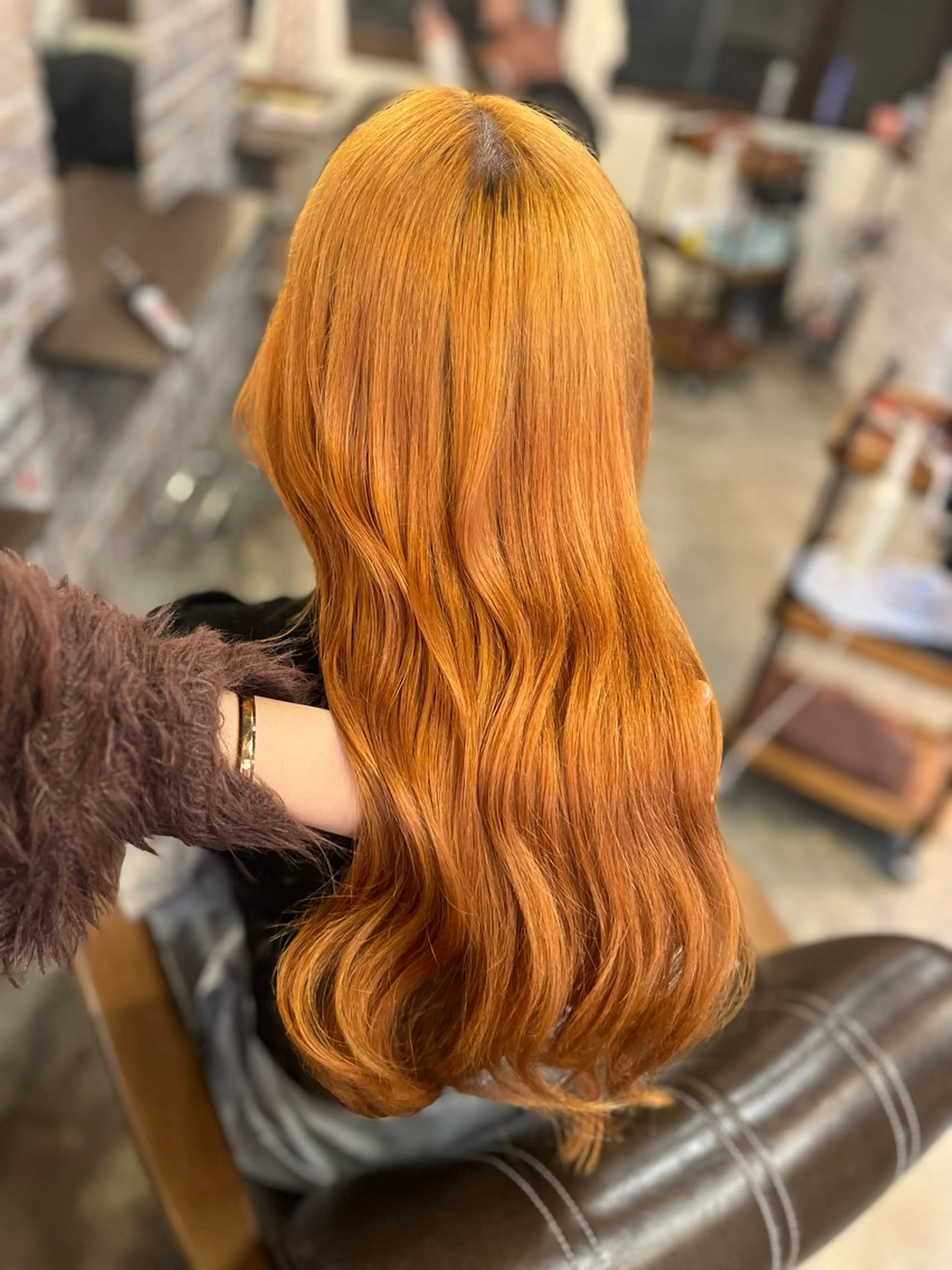 ロング ヘアカラー トリートメント メンズパーマ/縮毛 矯正/徳田真緒のヘアスタイル