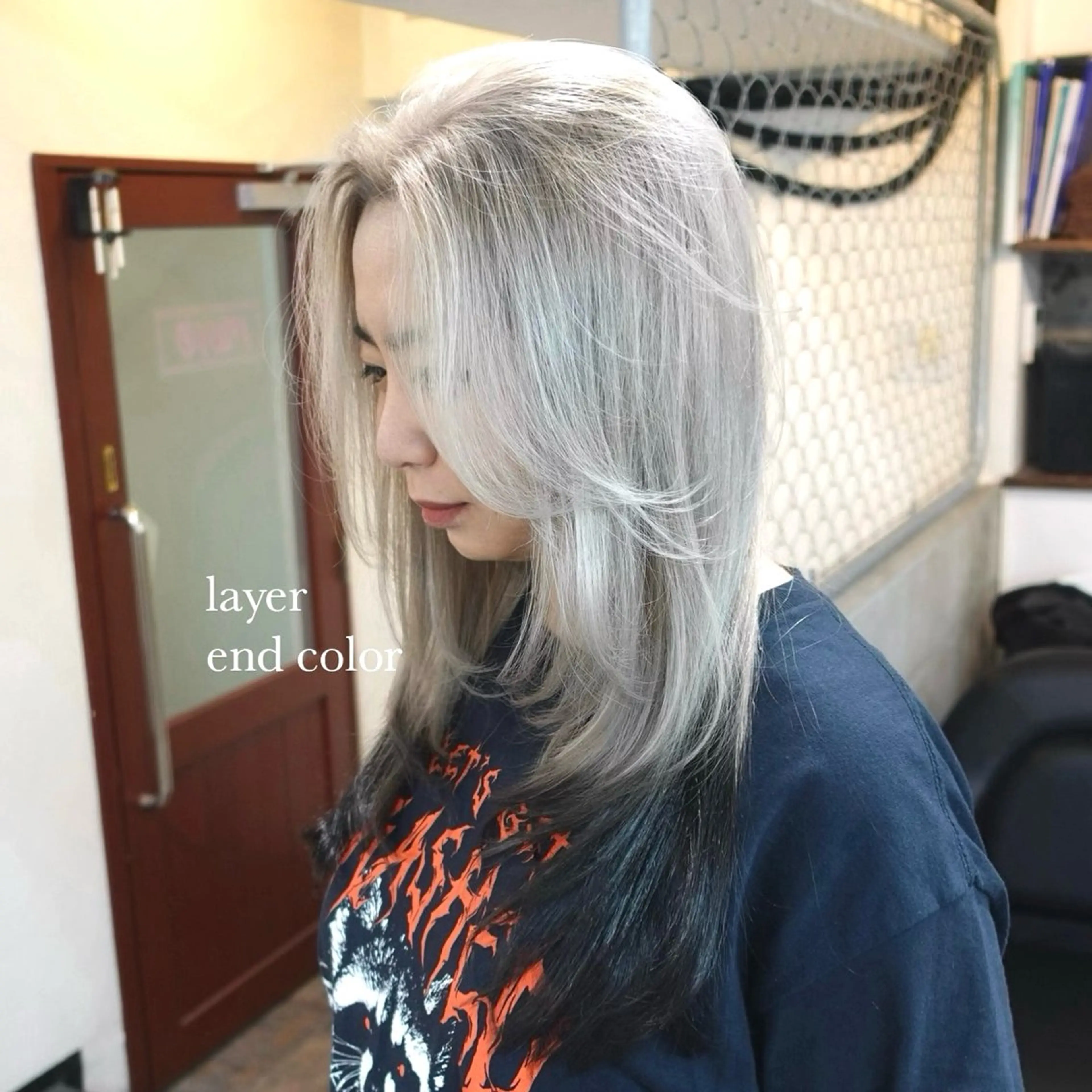 ロング カラー 🌈艶ハイトーン🌈 心を込めます🤝涼介のヘアスタイル