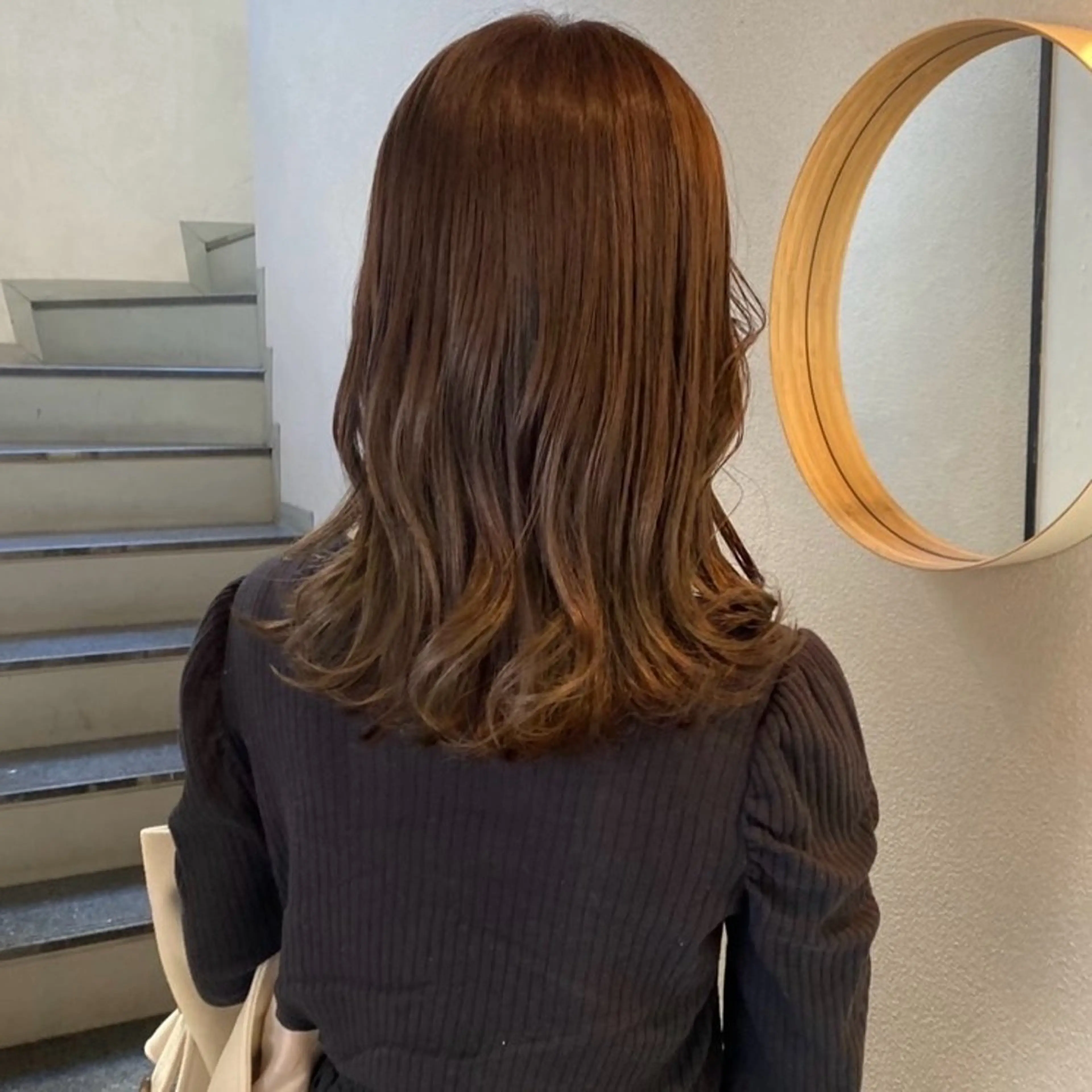 セミロング カラー ベージュカラー ヘアカラー 透明感 カラー/ののは🎀のヘアスタイル