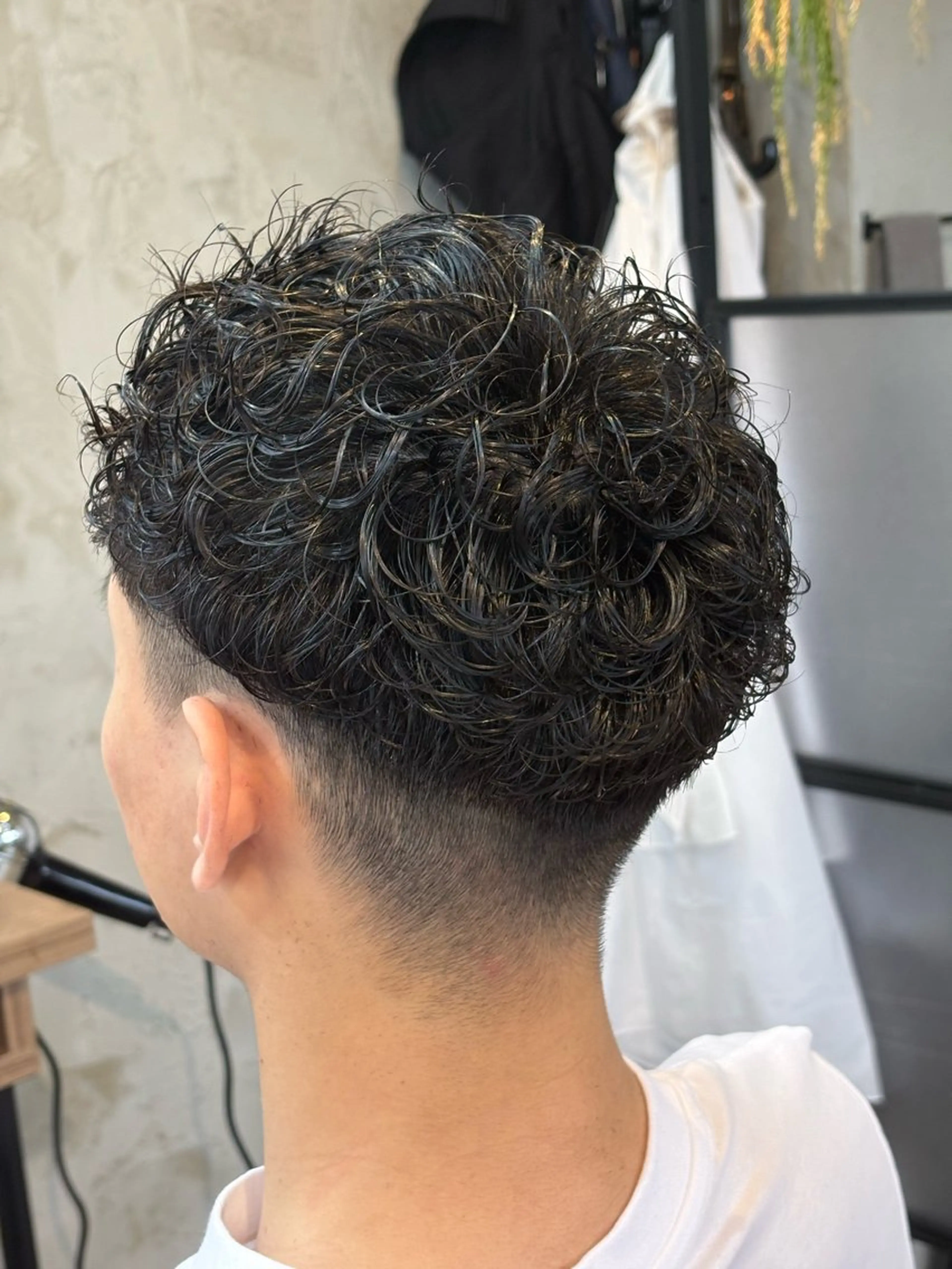 ショート パーマ メンズ メンズパーマ ユウト 【メンズ限定】のヘアスタイル