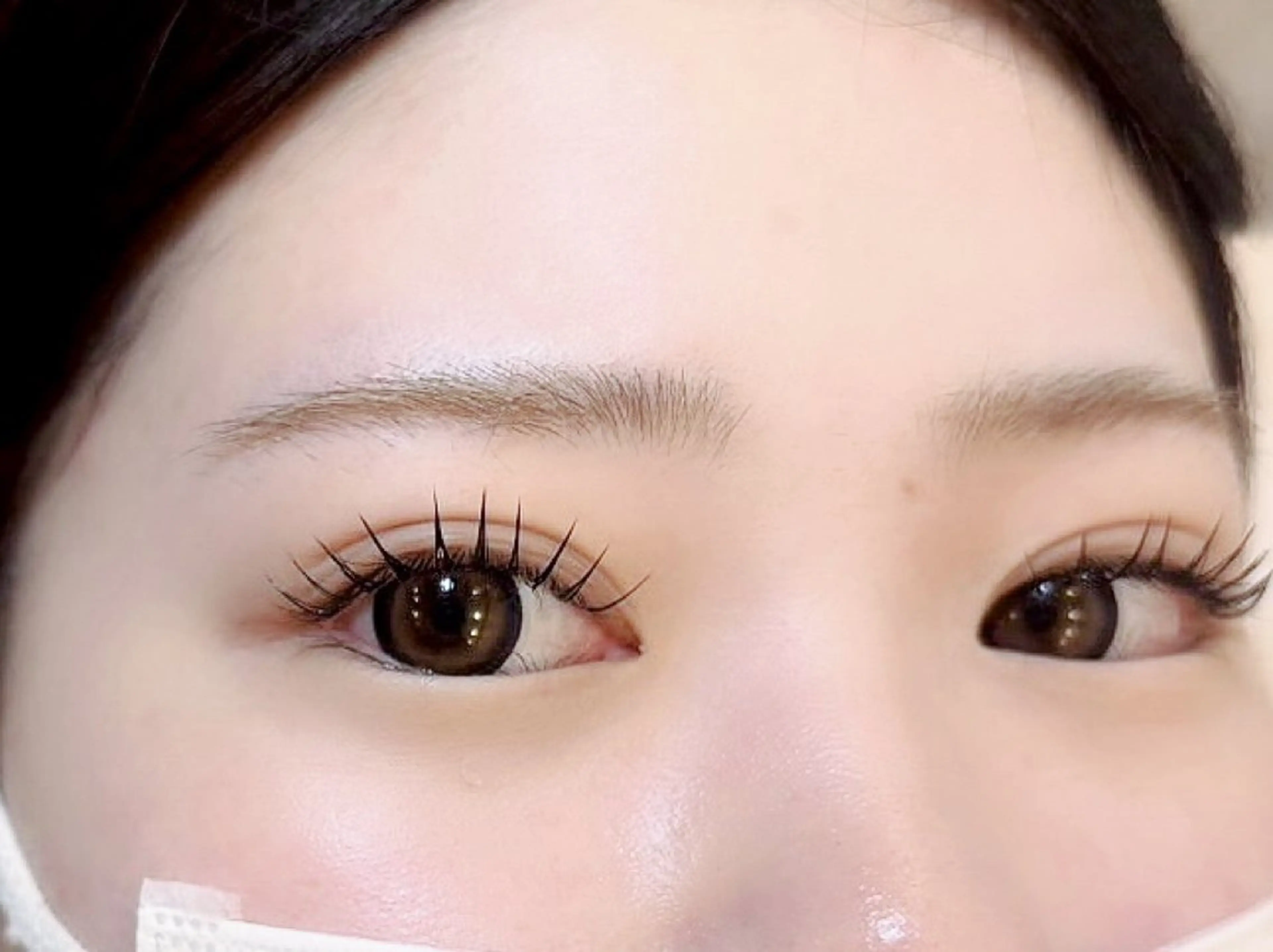 話題のLカールもOK🫶フラットラッシュ140本/通常グルーオフ込/耐久UPコーティング付きの写真