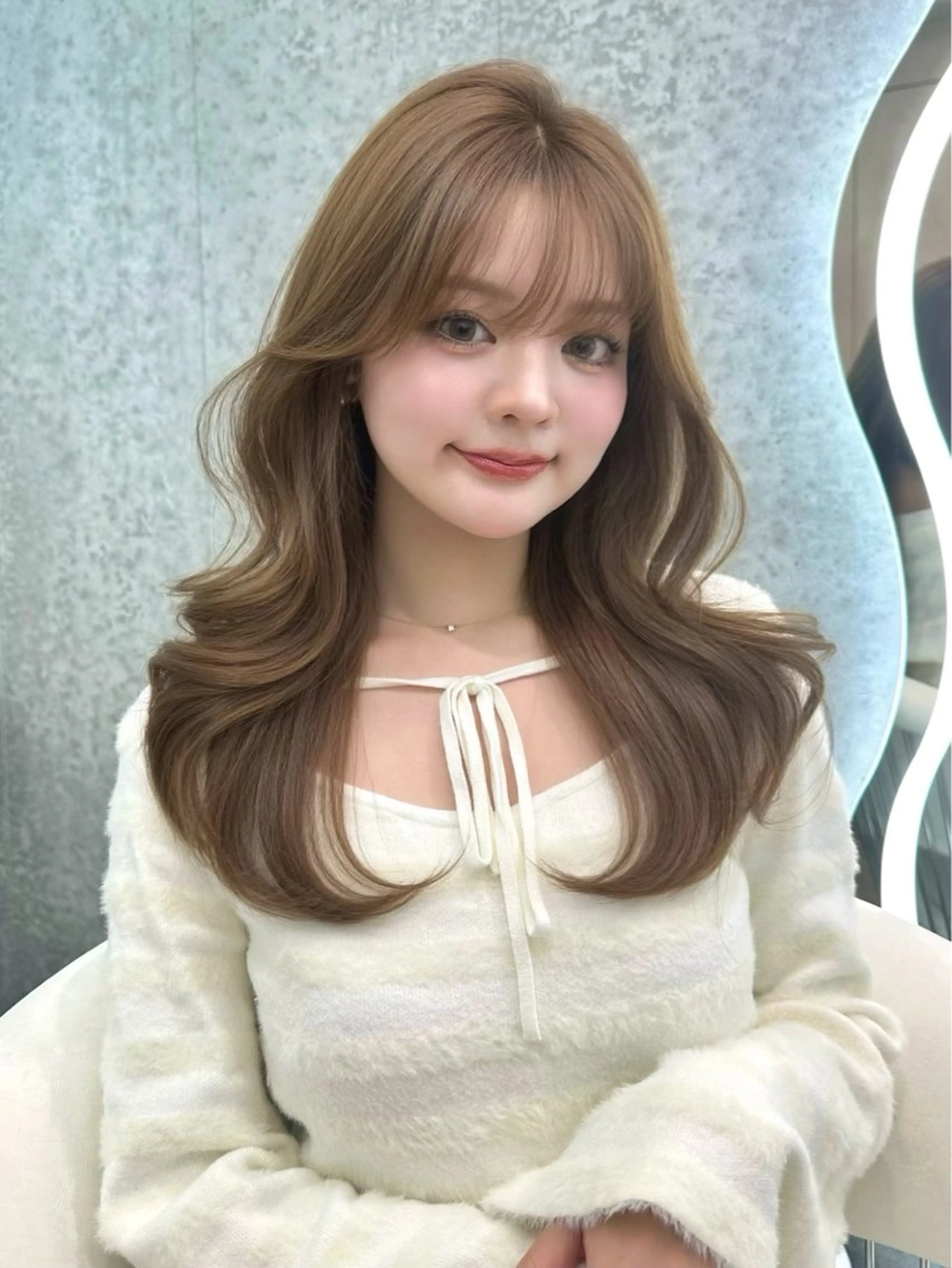 セミロング カット ヘアカラー 大宮/メンズ/透明感 カラー🫧堀米直生のヘアスタイル