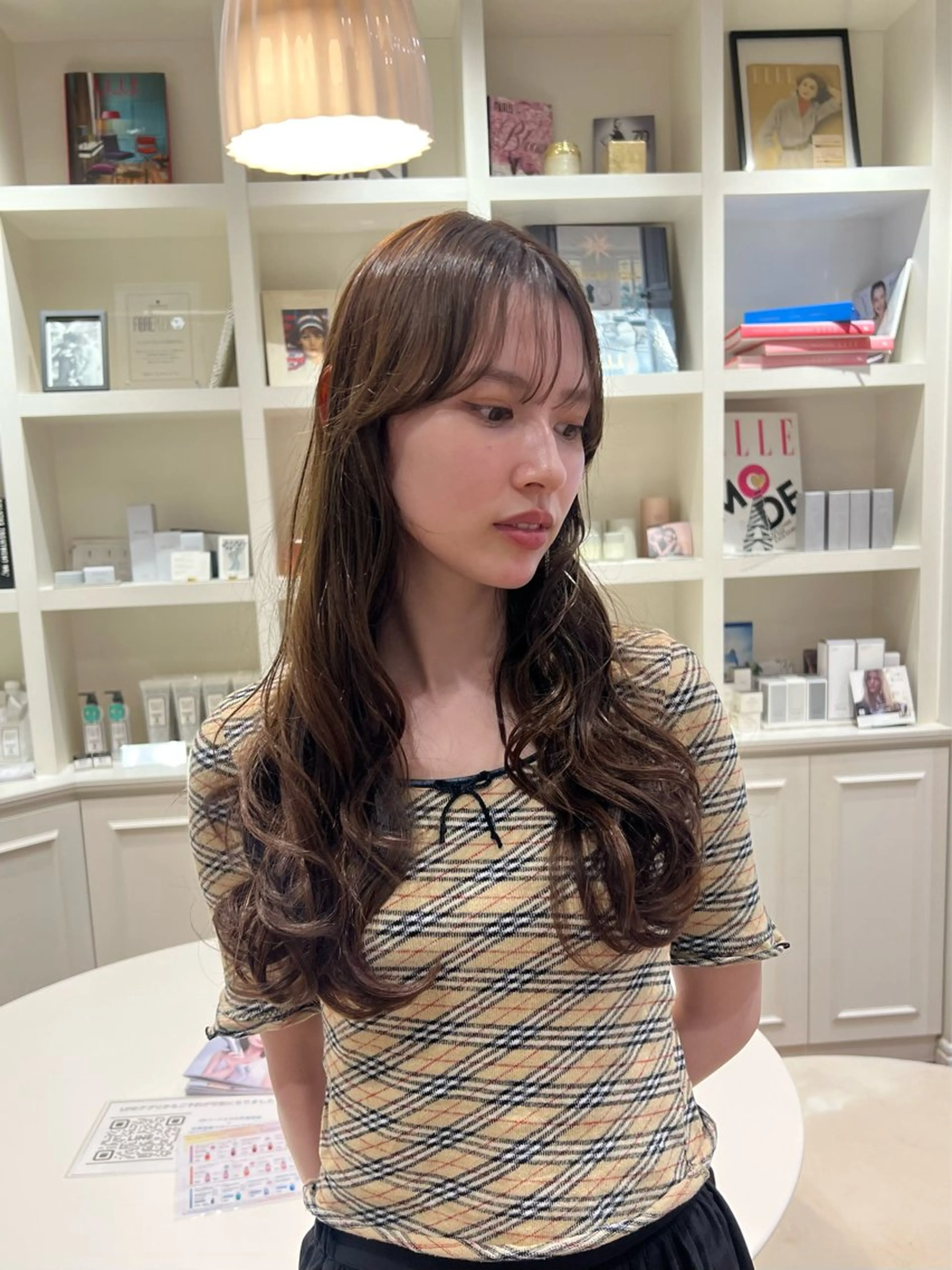 ロング カラー ベージュカラー 似合わせ/レイヤー 💟SAEのヘアスタイル