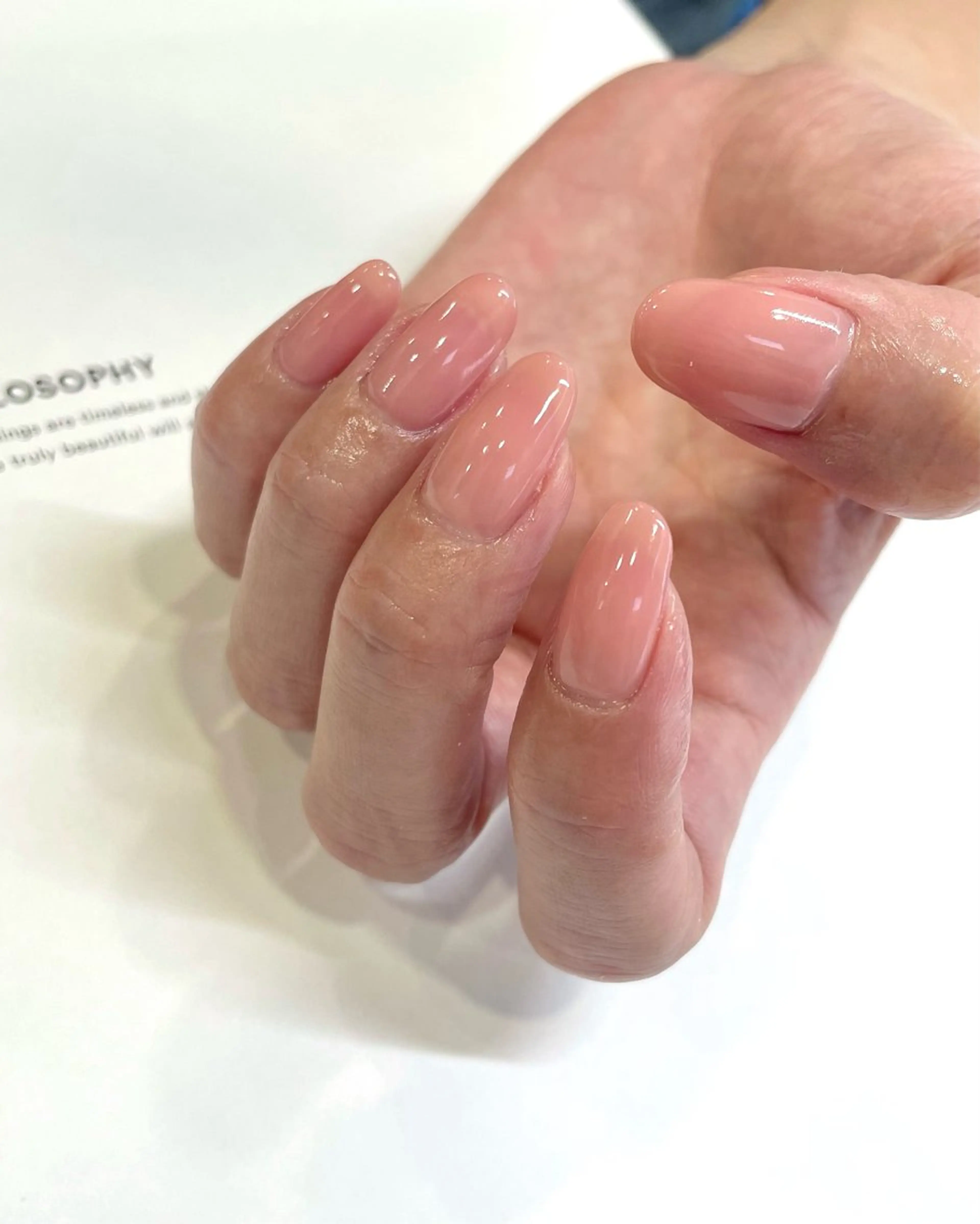 ネイル ピンク シンプルネイル ハンドネイル nailsalon amity🌿池田のネイルデザイン