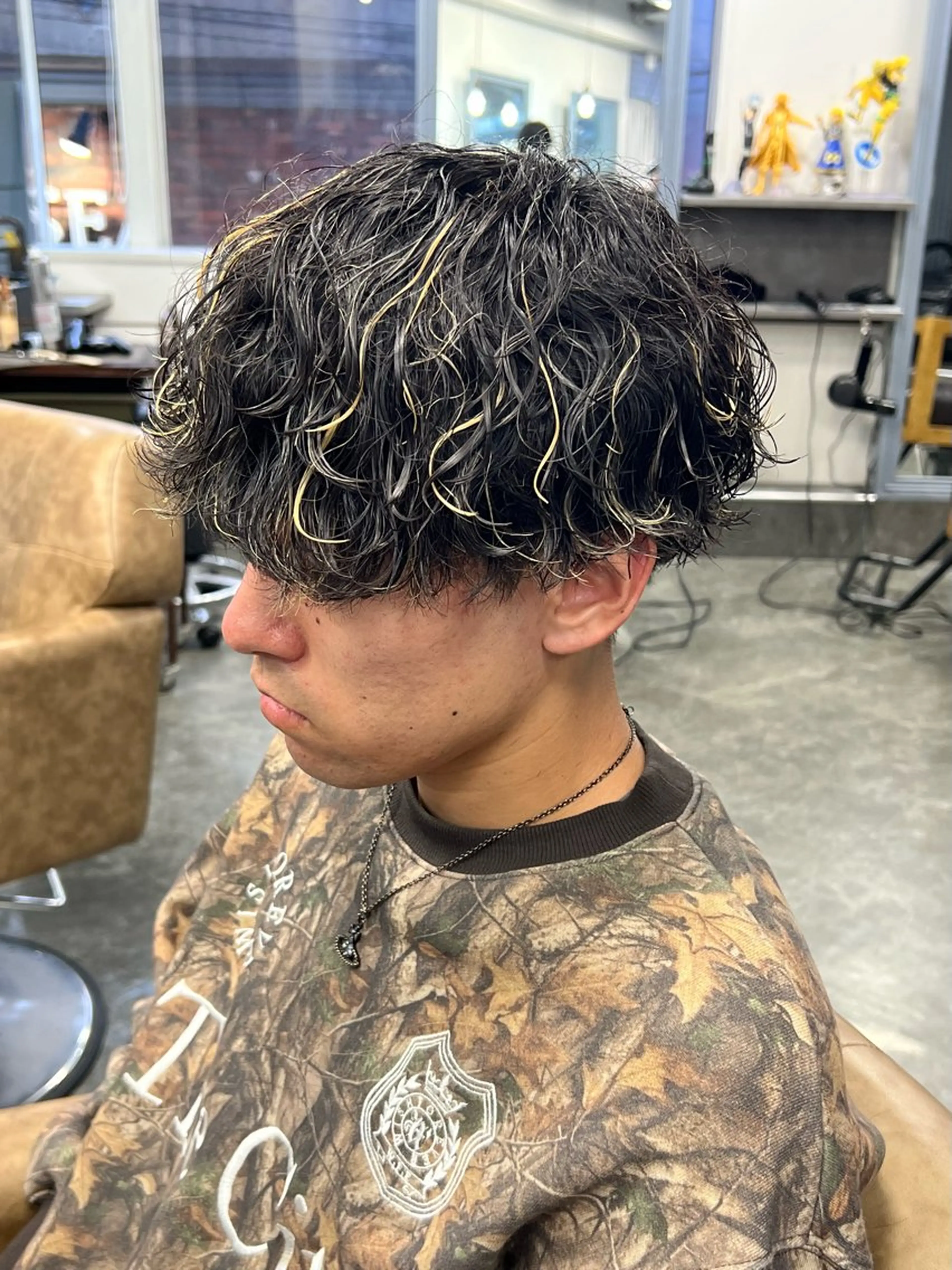 ショート カット パーマ 梅田/パーマ特化/ メンズパーマ/一色翔のヘアスタイル