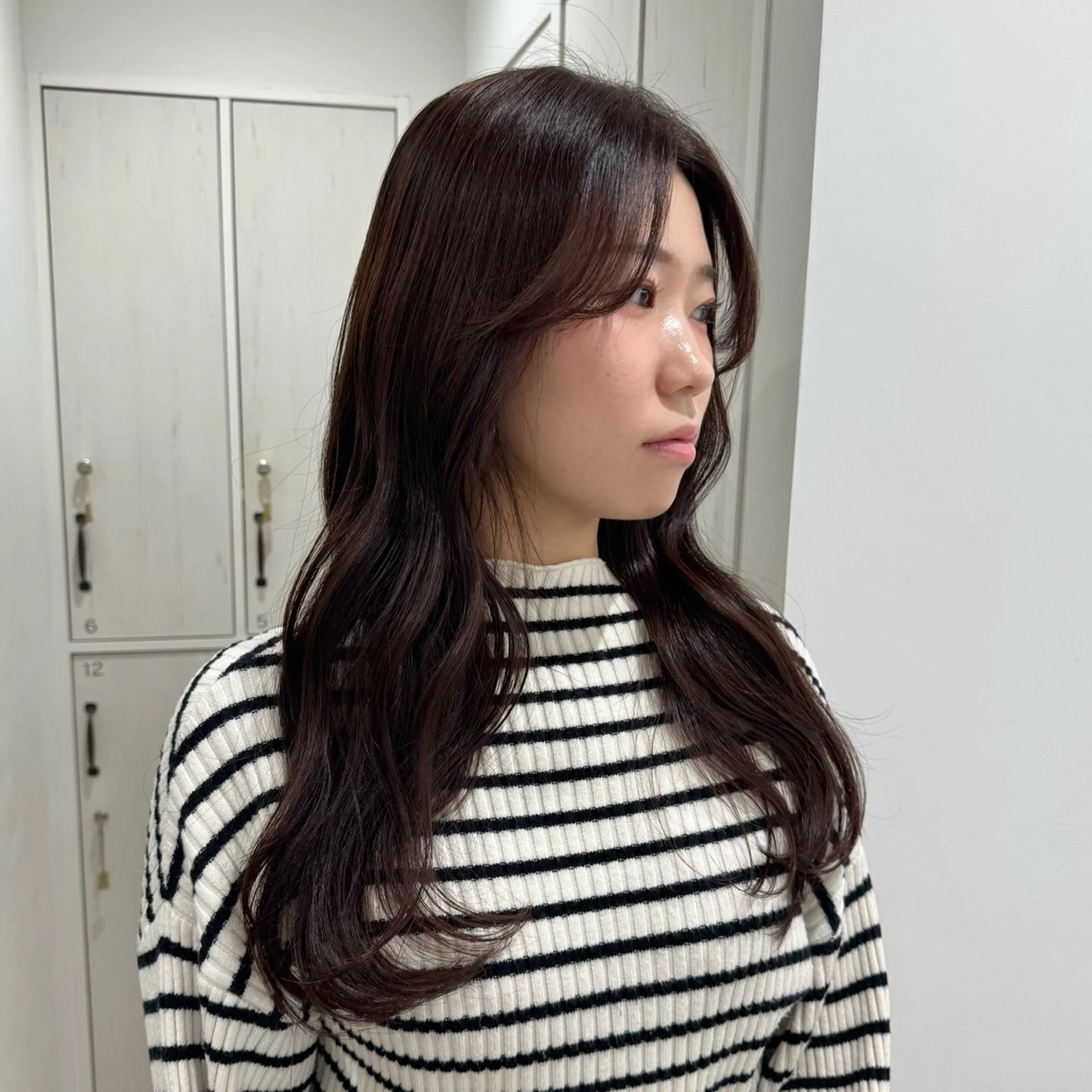 ロング カラー ブラウンカラー ヘアカラー ‎‎りな‪🪽カット /艶髪･透明感カラーのヘアスタイル