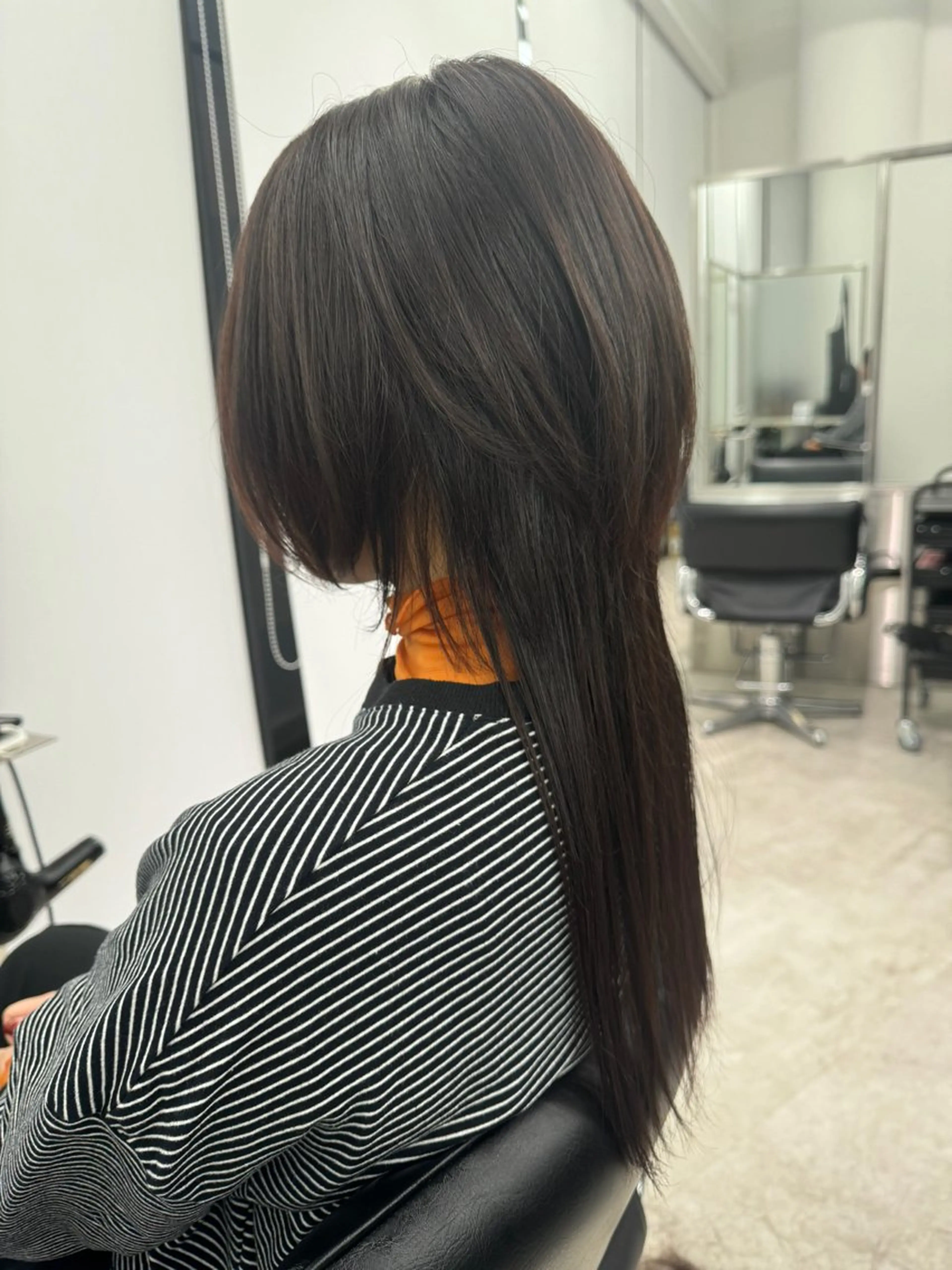 ロング カラー ロング ウルフカット GO TODAY 梅田NU茶屋町店所属・梅田茶屋町ヘッドスパ ＆艶カラー　Rihoのヘアスタイル