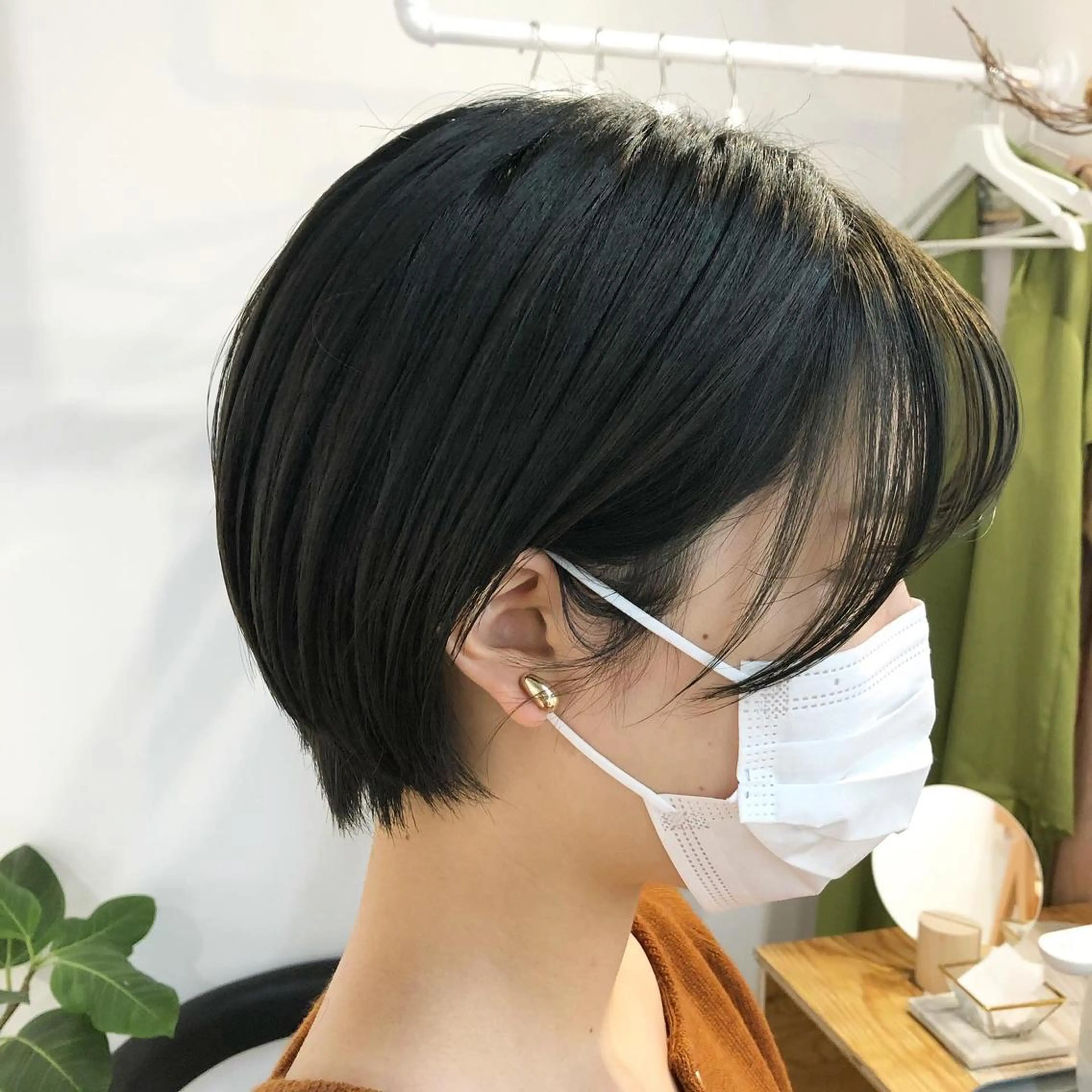 カラー 黒髪 グレージュ オリーブグレージュ オリーブグレー fit/ madokaのヘアスタイル