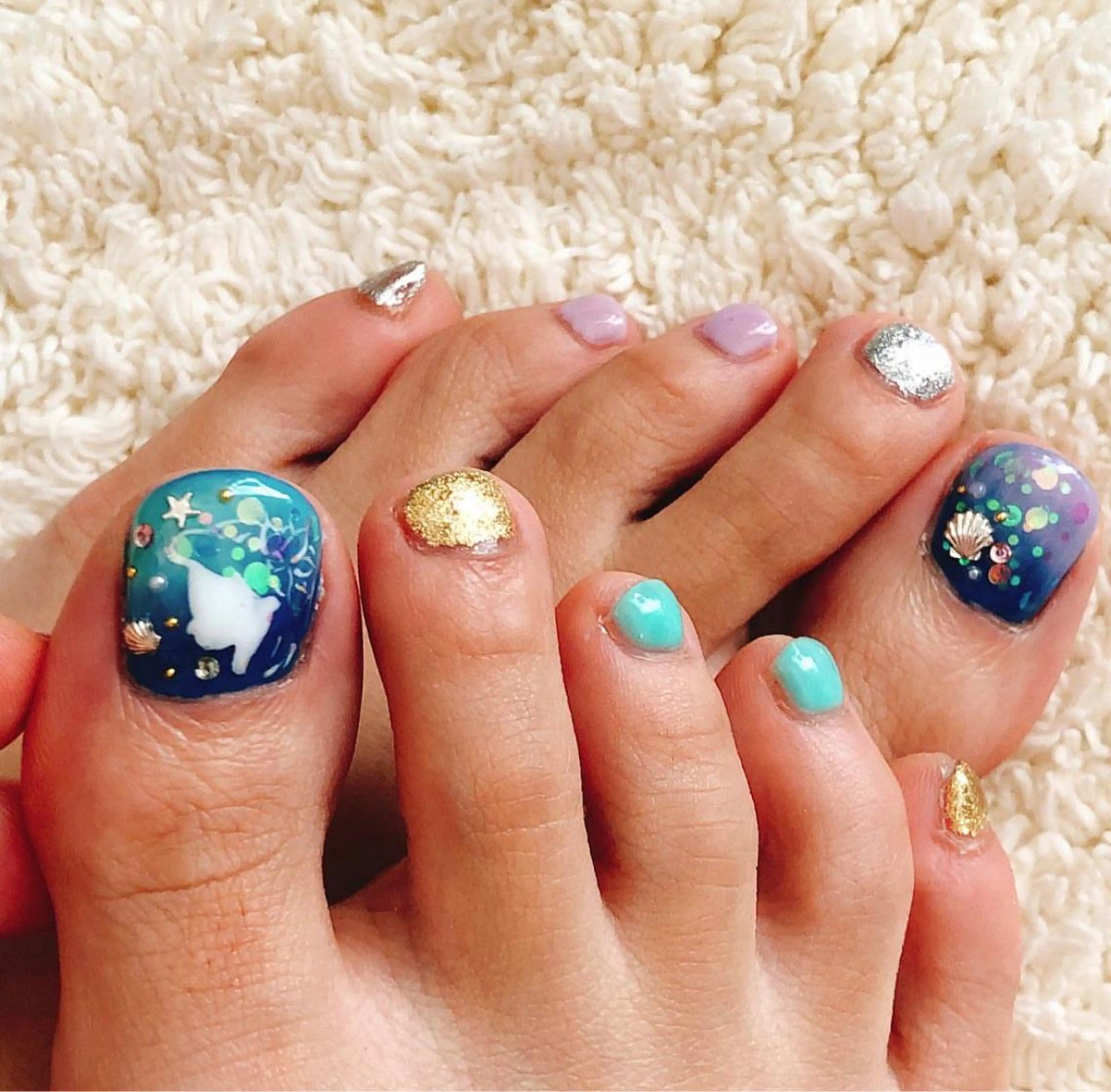 ネイル アートネイル フットネイル ヘアセットサロン 🎀ECXIAのヘアスタイル