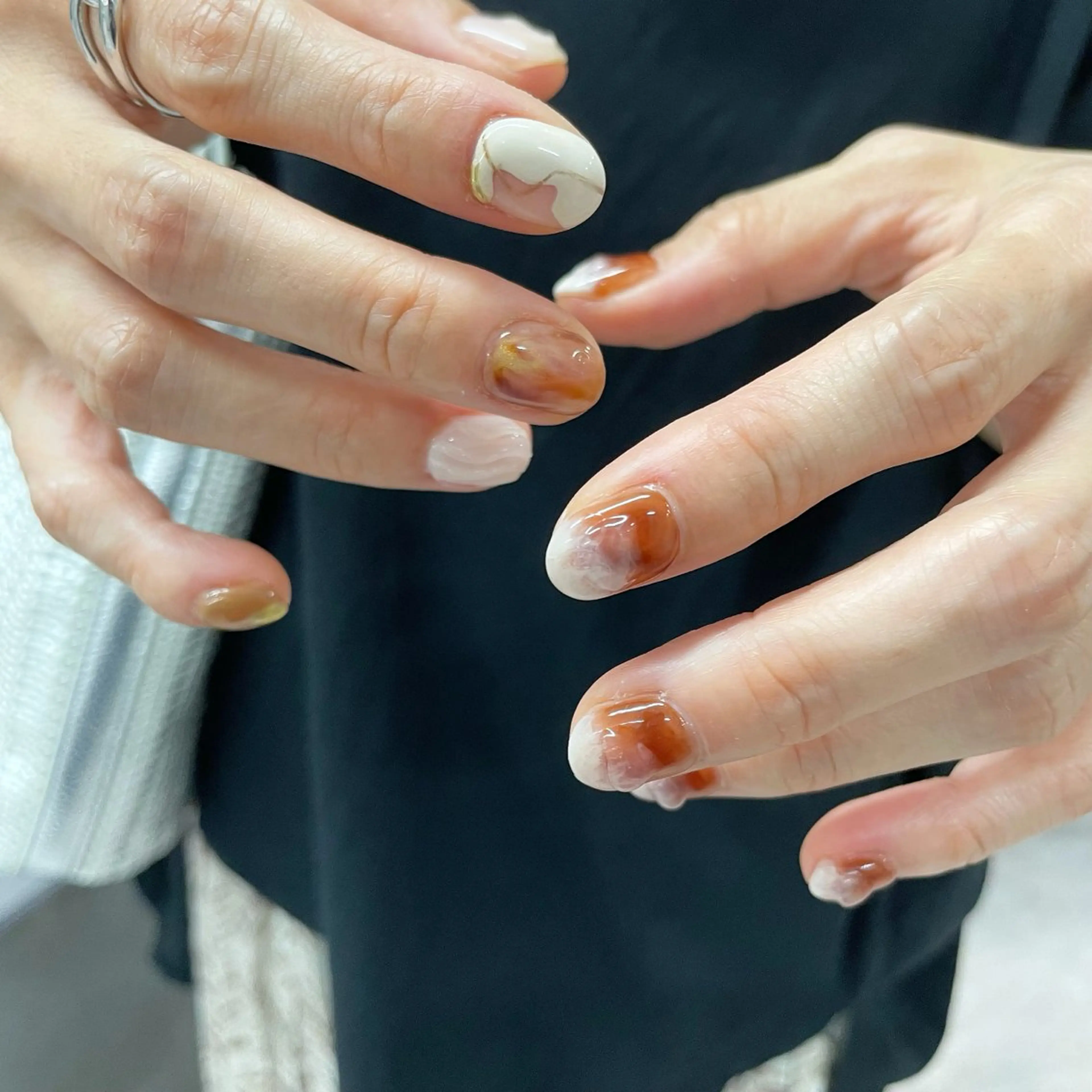 ネイル ニュアンスネイル ハンドネイル Bianca川越西口 KITAZAKI🫧のネイルデザイン