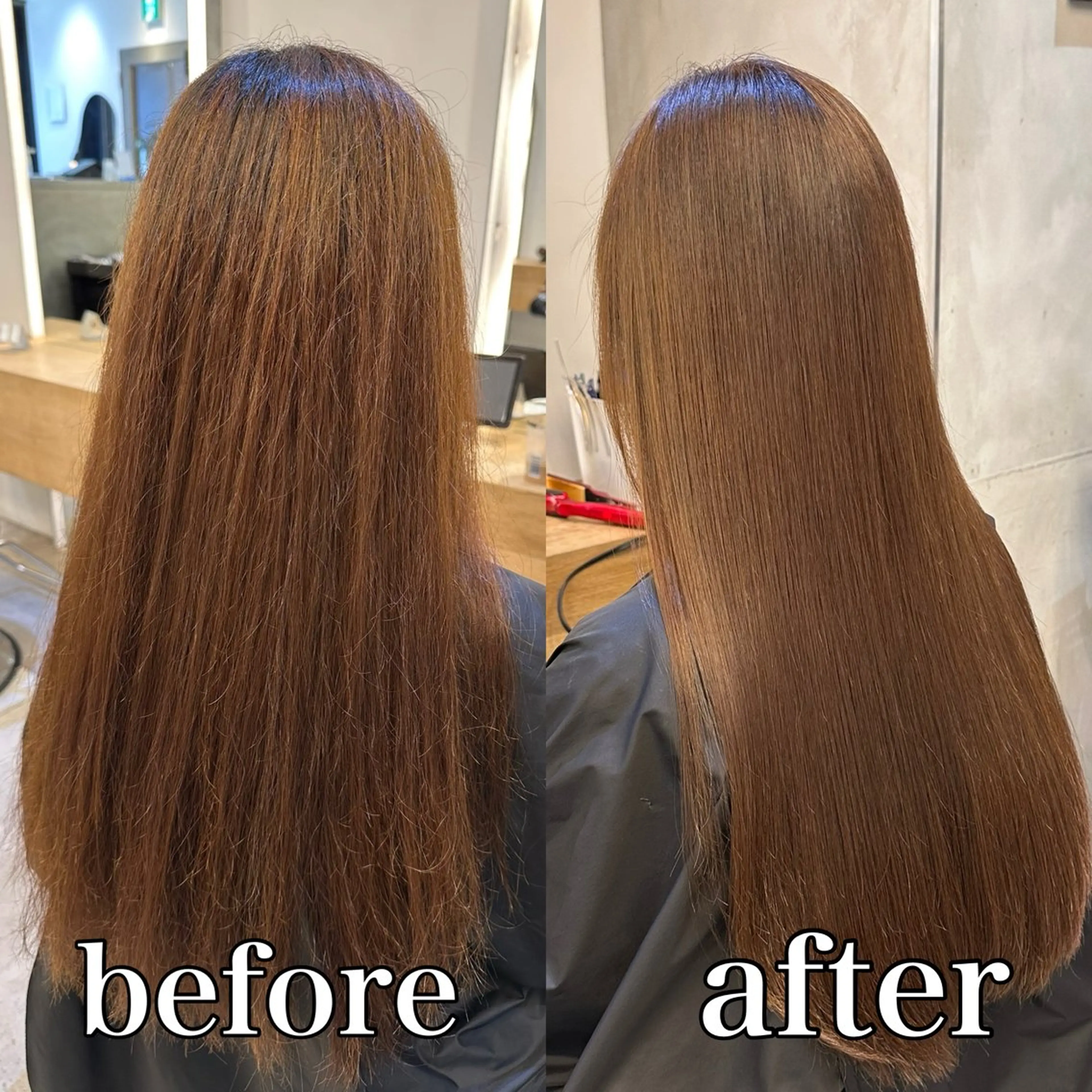 ロング カット 縮毛矯正 美髪矯正💎副店長 💎ミツキのヘアスタイル