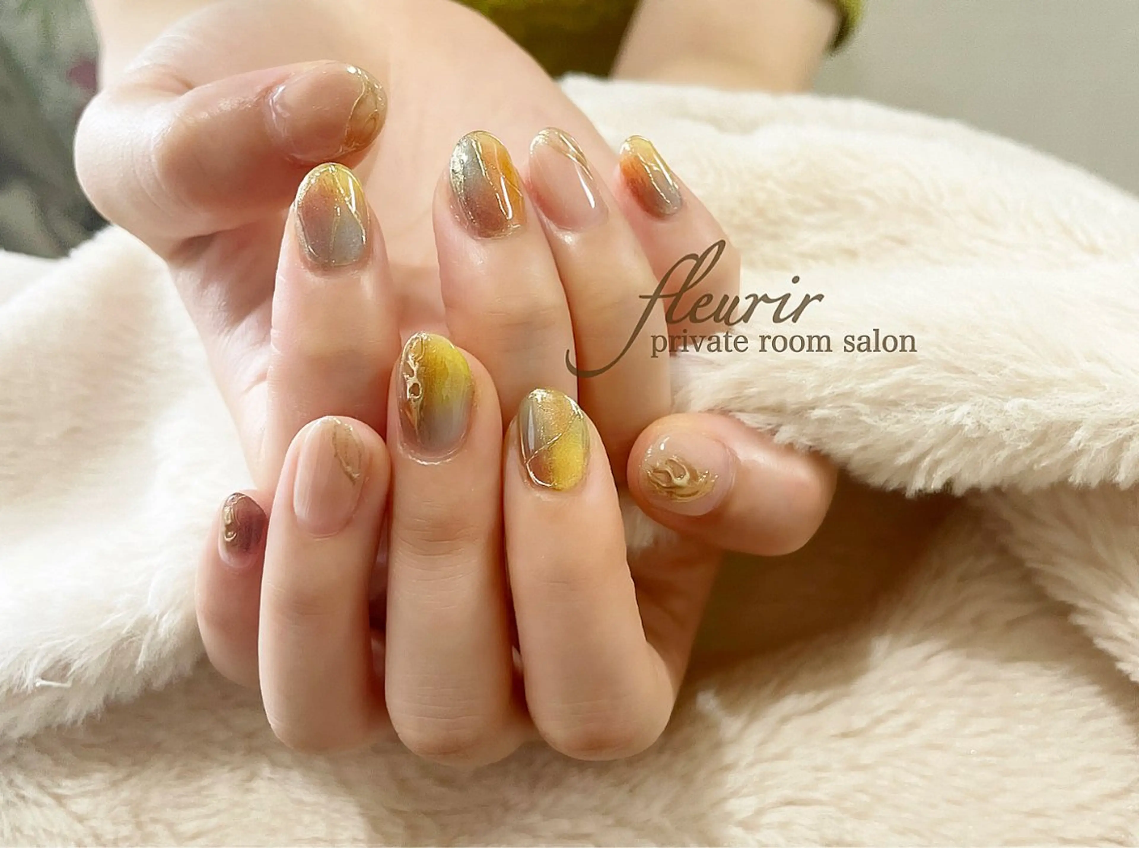 ネイル アートネイル フルリール 【プライベートサロンのネイルデザイン