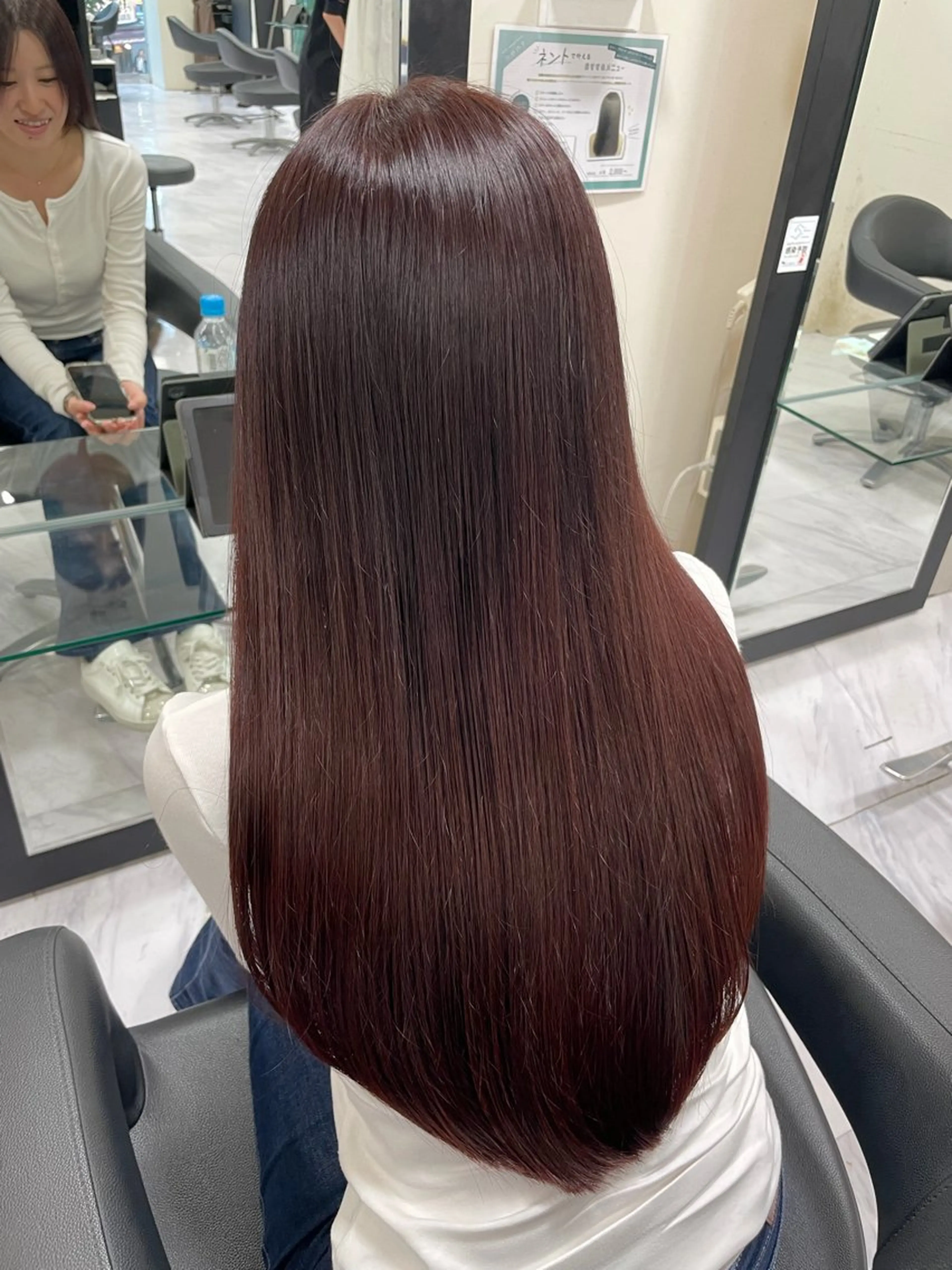 ロング カラー ブラウンカラー レッドカラー レッドブラウン 🌼杉田 胡桃🌼のヘアスタイル