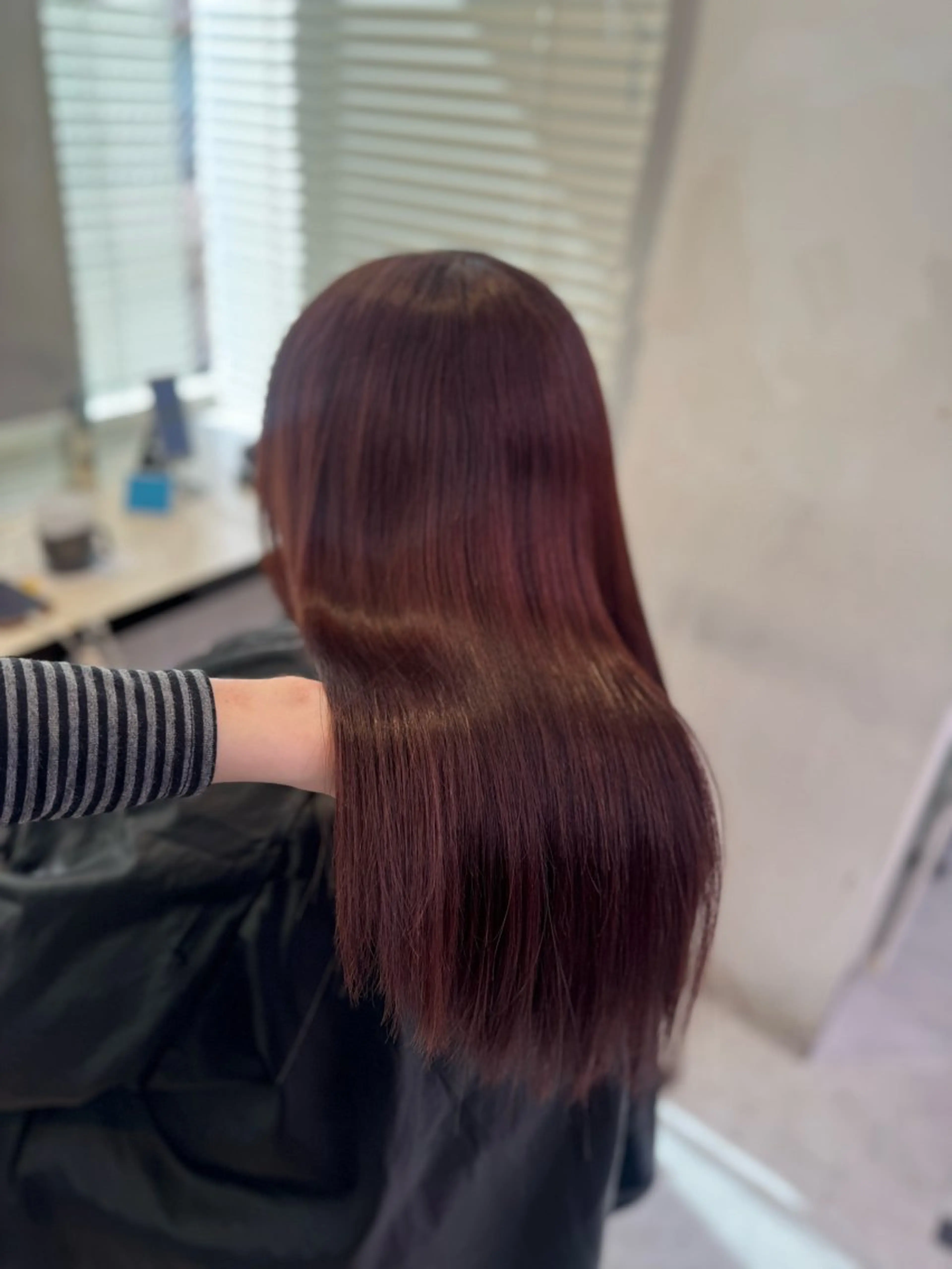 ロング ヘアカラー トリートメント ヘッドスパ ヘアセット ♥️韓国風透明感 暖色misa♥️のヘアスタイル