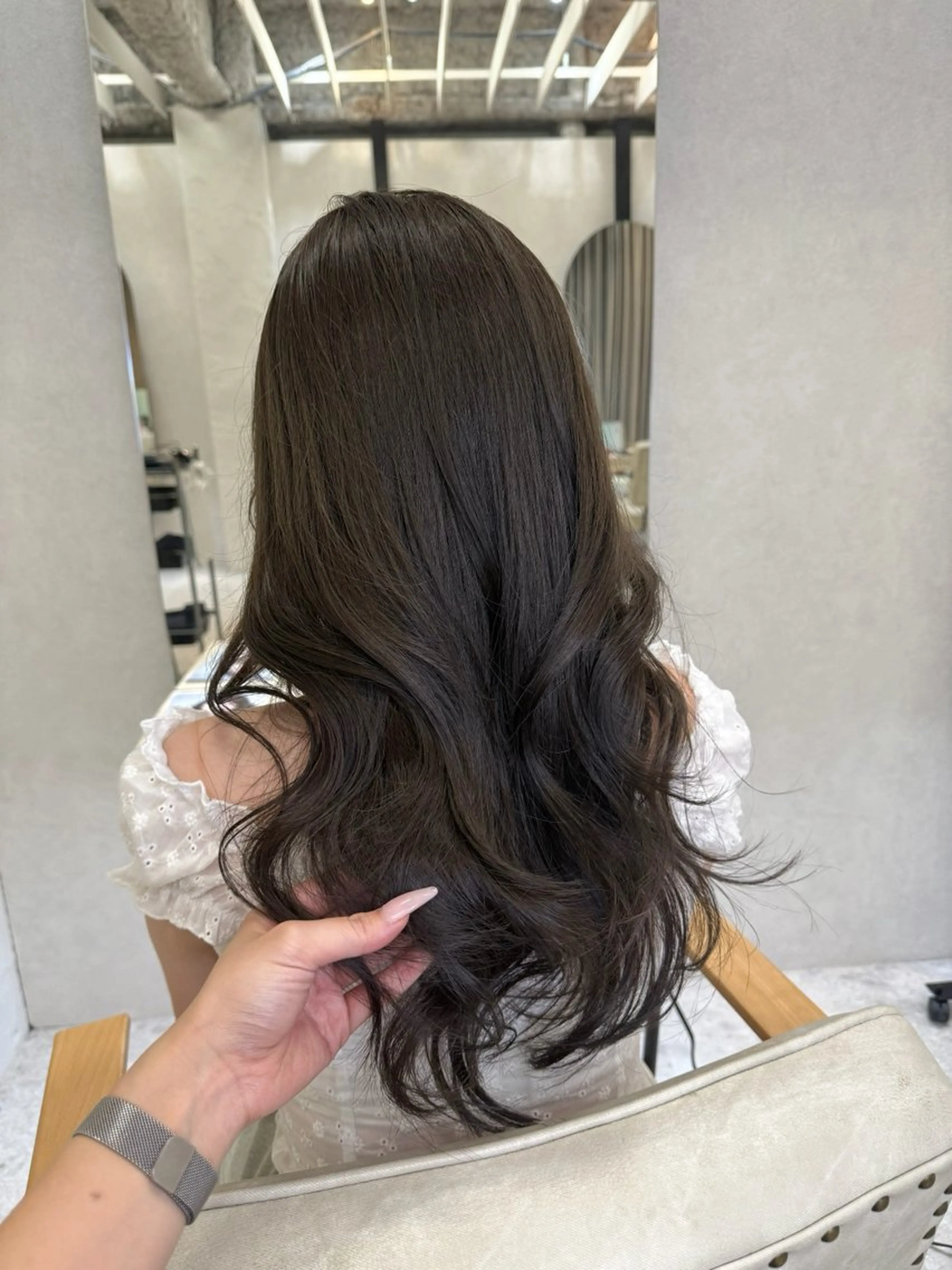 ロング カット ヘアカラー トリートメント MACARON伊勢崎店所属・MACARON 宇根 幸恵🎀のヘアスタイル