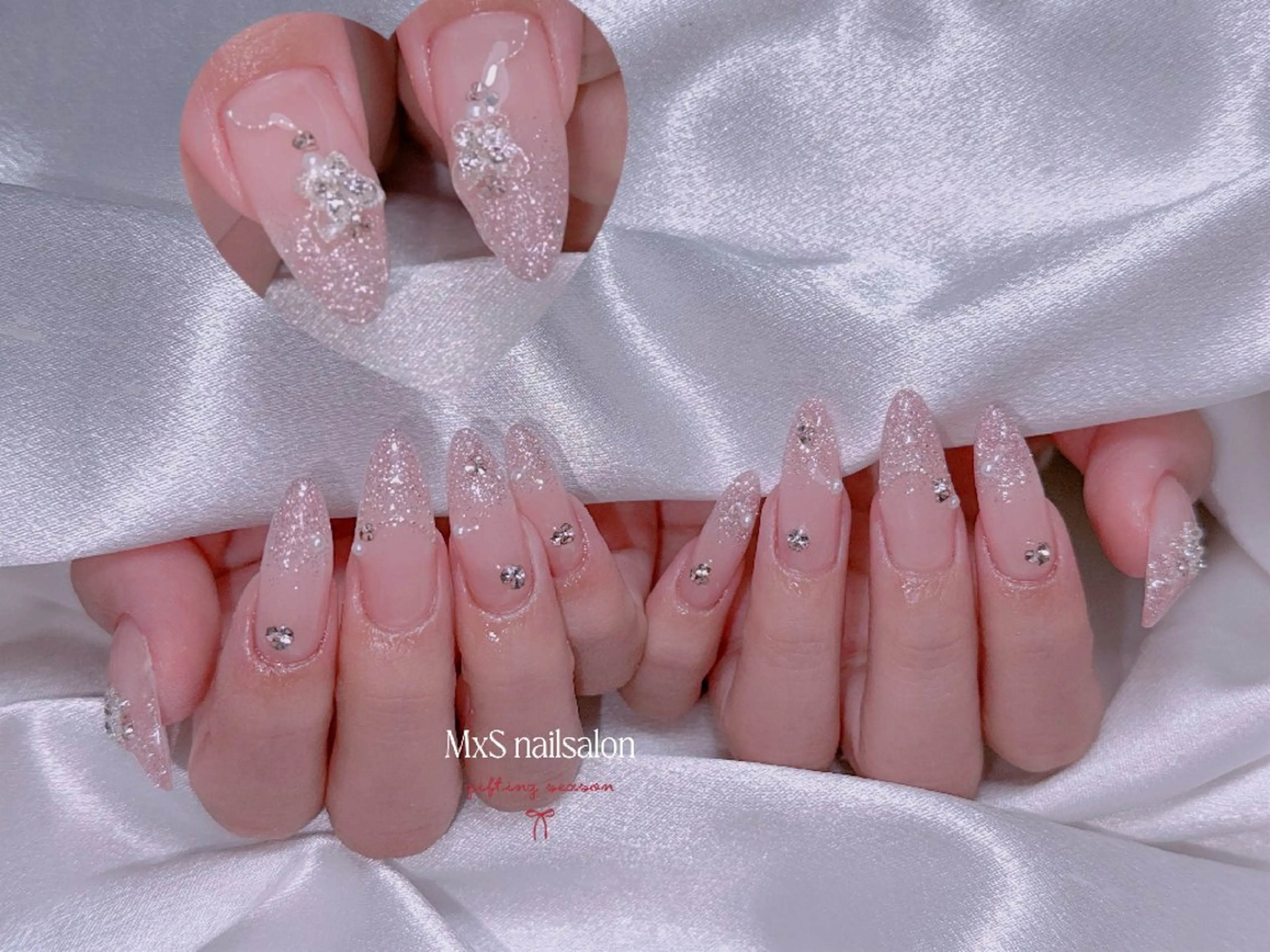 ネイル ジェルネイル 韓国ネイル マグネットネイル パラジェル ワンホンネイル ハンドネイル ハンドケア MxS リィリィのネイルデザイン