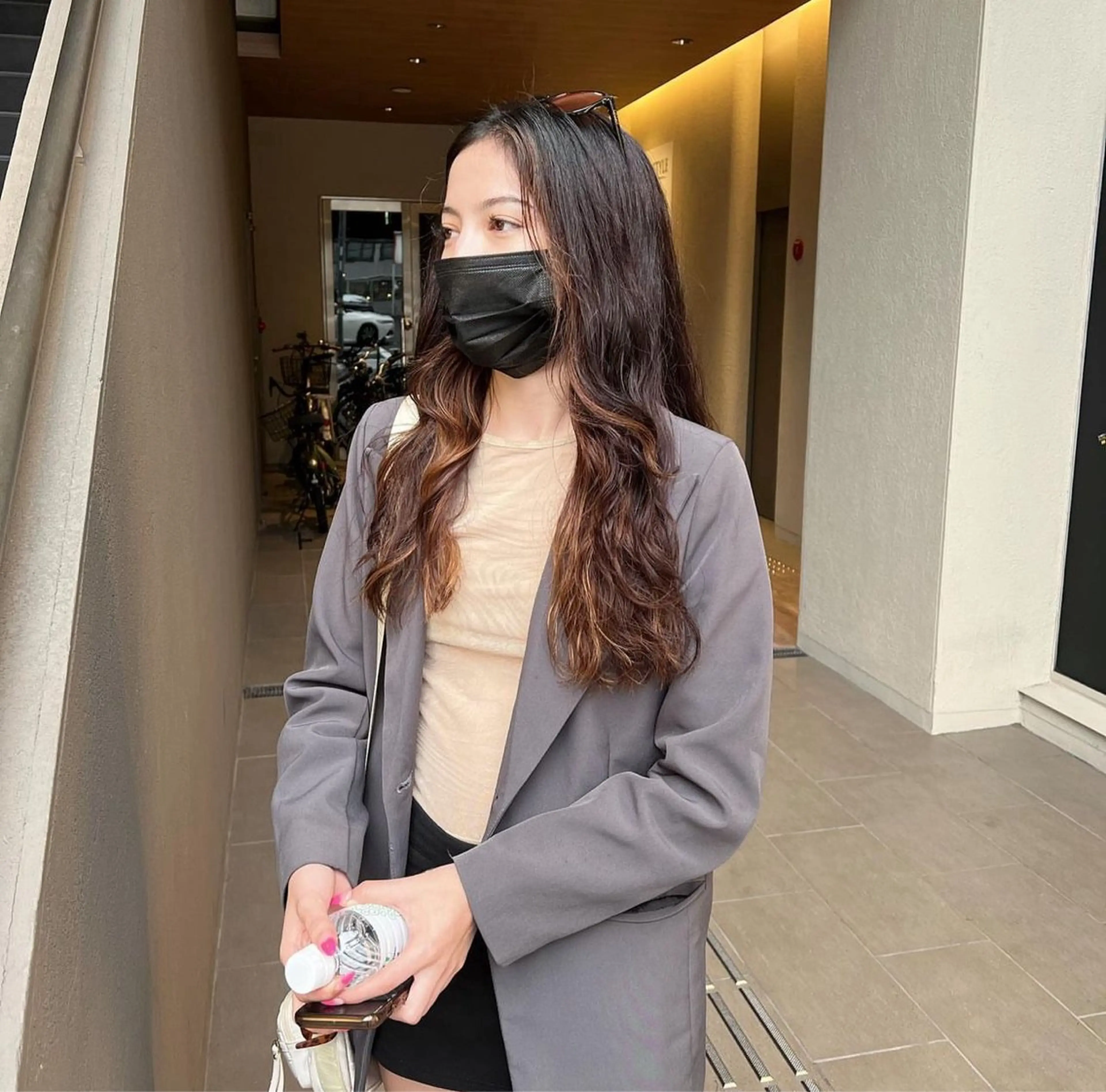 ロング パーマ 畑中 香穂のヘアスタイル