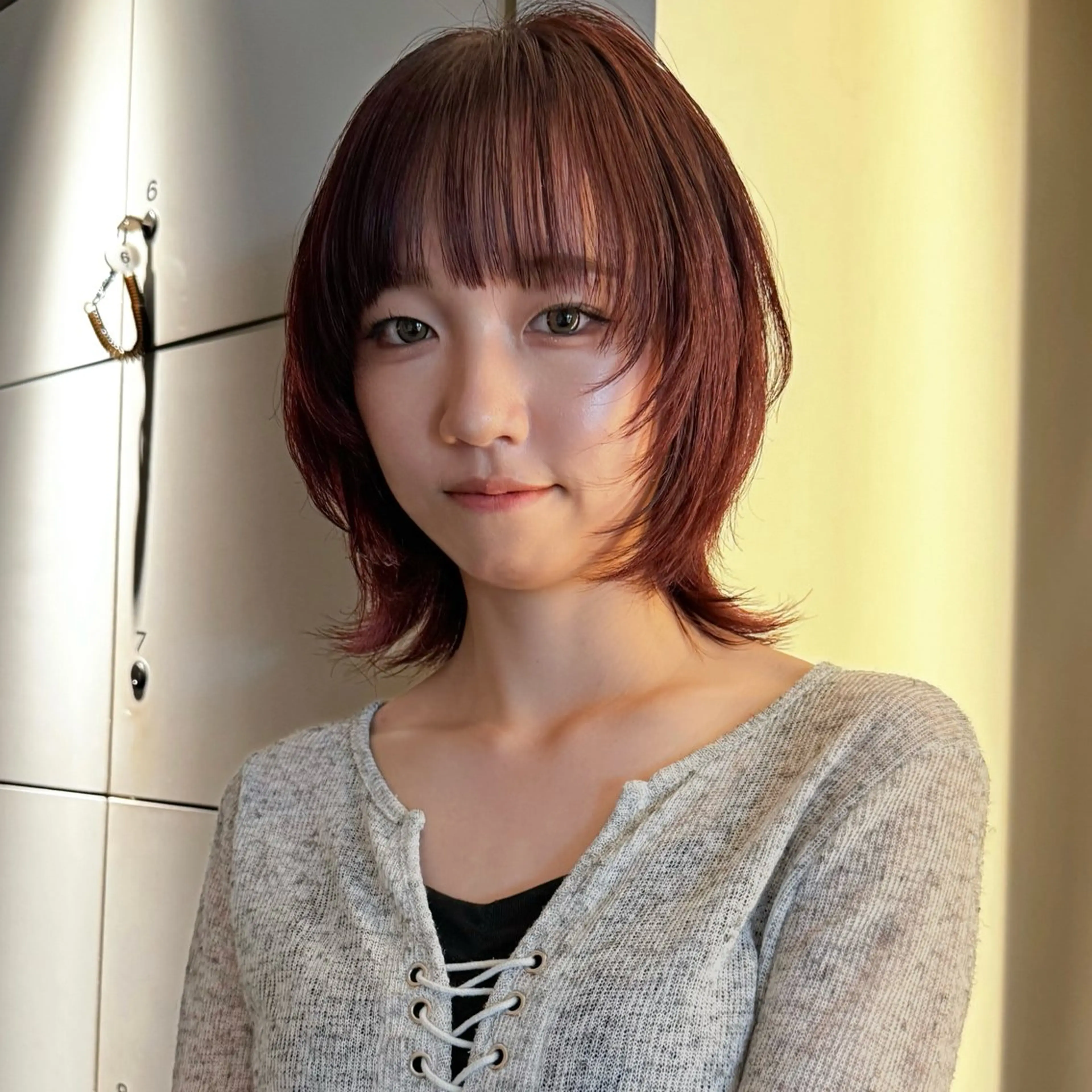 ショート ボブレイヤー ボブ レイヤーカット モデル募集/山田蓮/ レイヤーボブのヘアスタイル