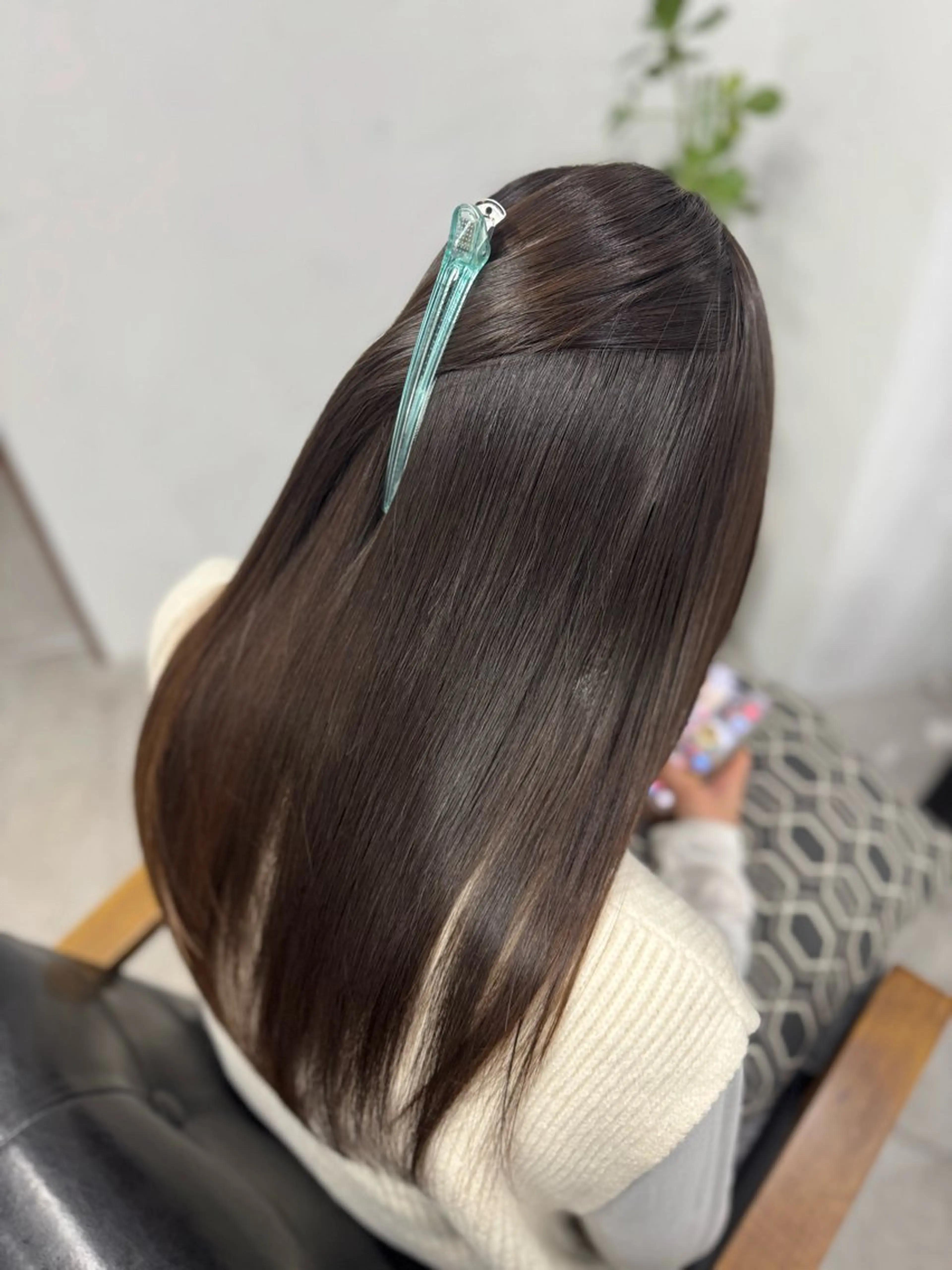 ロング 髪質改善 縮毛矯正 京都河原町 髪質改善🌛‧˚花綸のヘアスタイル